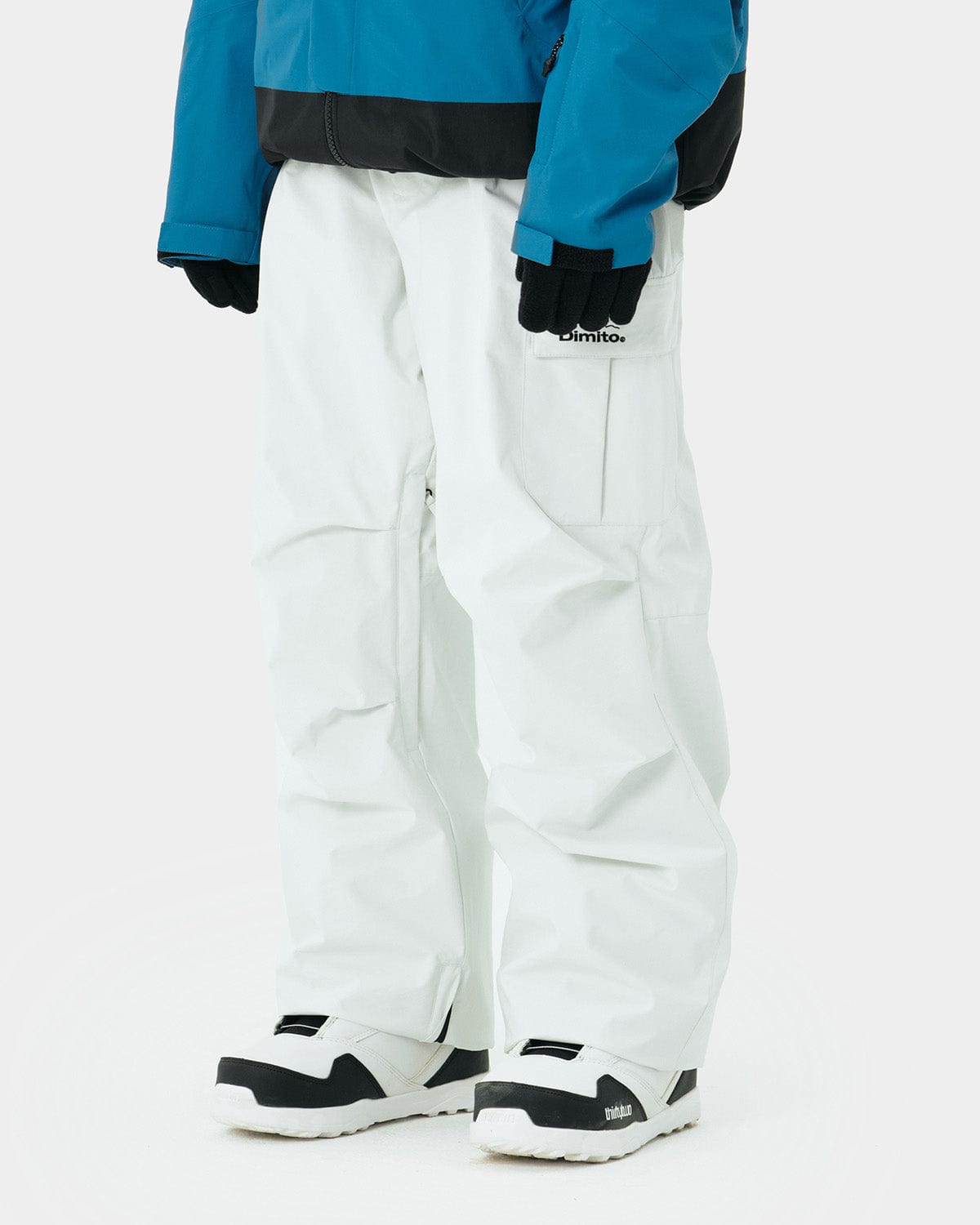 VERT VARIANT CARGO PANTS WHITE (Semi Wide Fit)