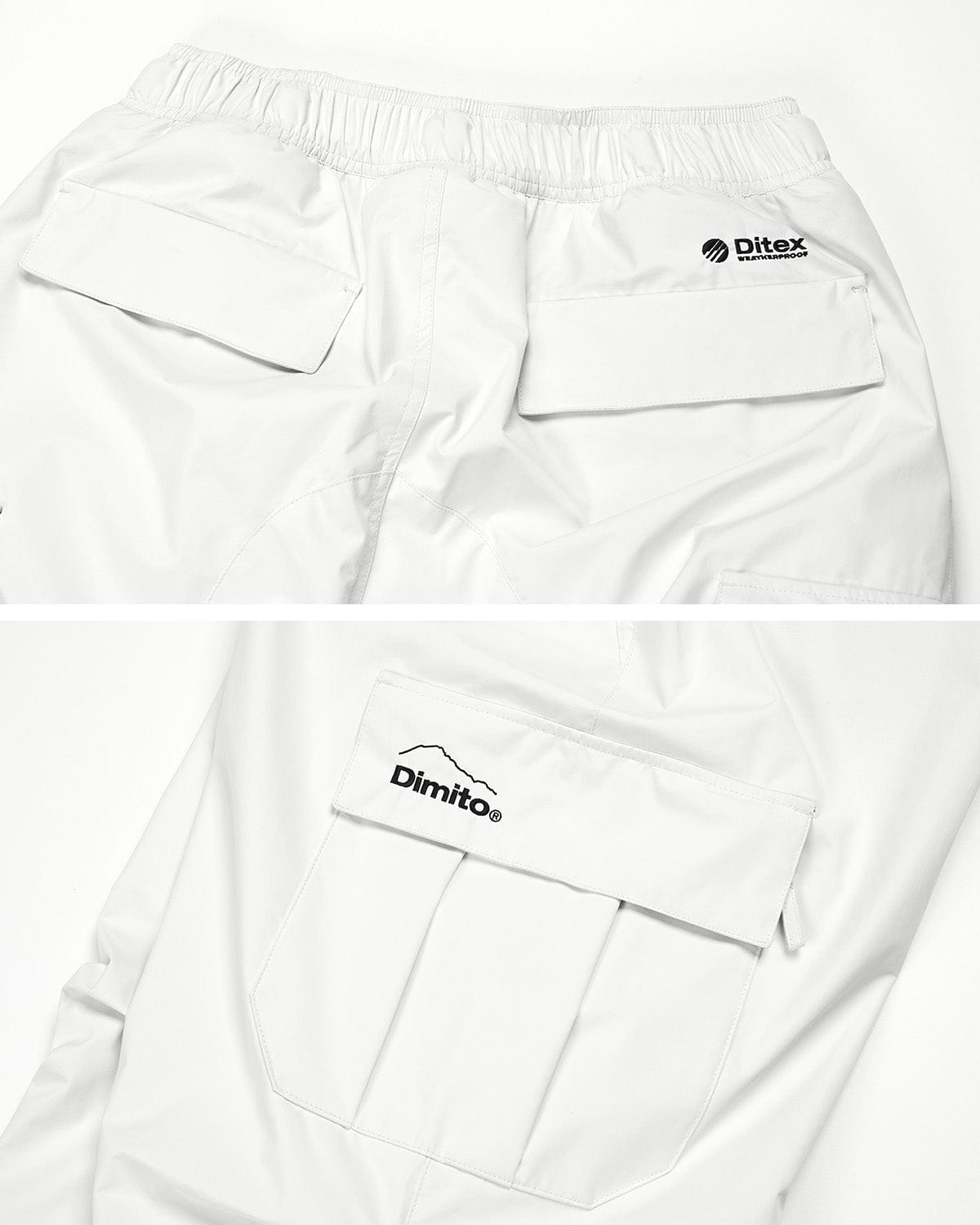 VERT VARIANT CARGO PANTS WHITE (Semi Wide Fit)