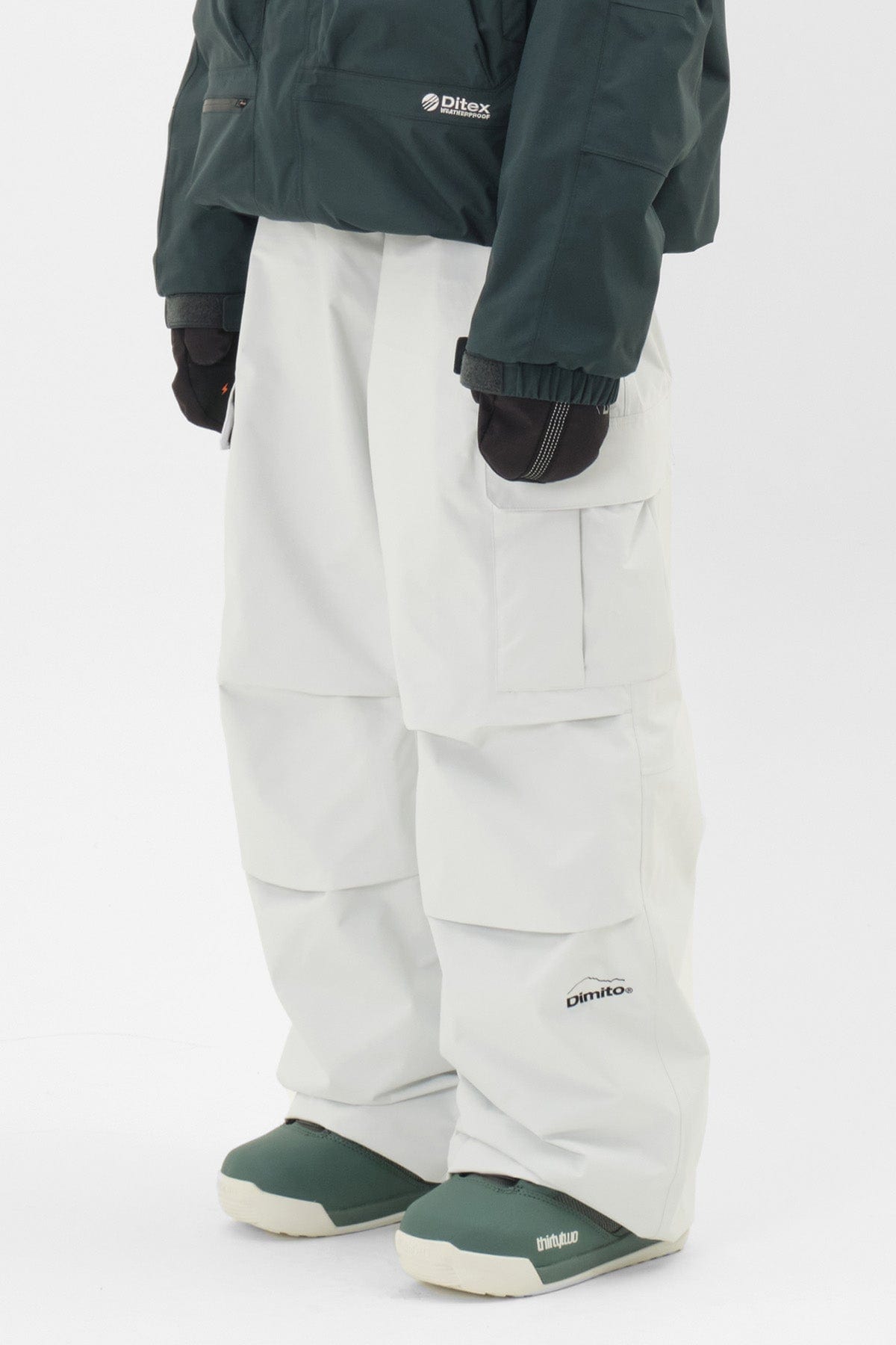 VERT VARIANT OG PANTS DEEP WHITE