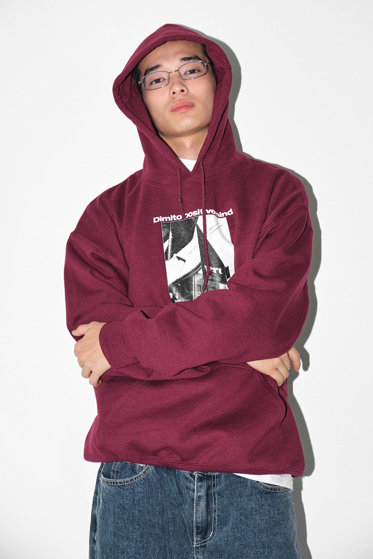 VERT VERT SEOUL HOODIE BURGUNDY