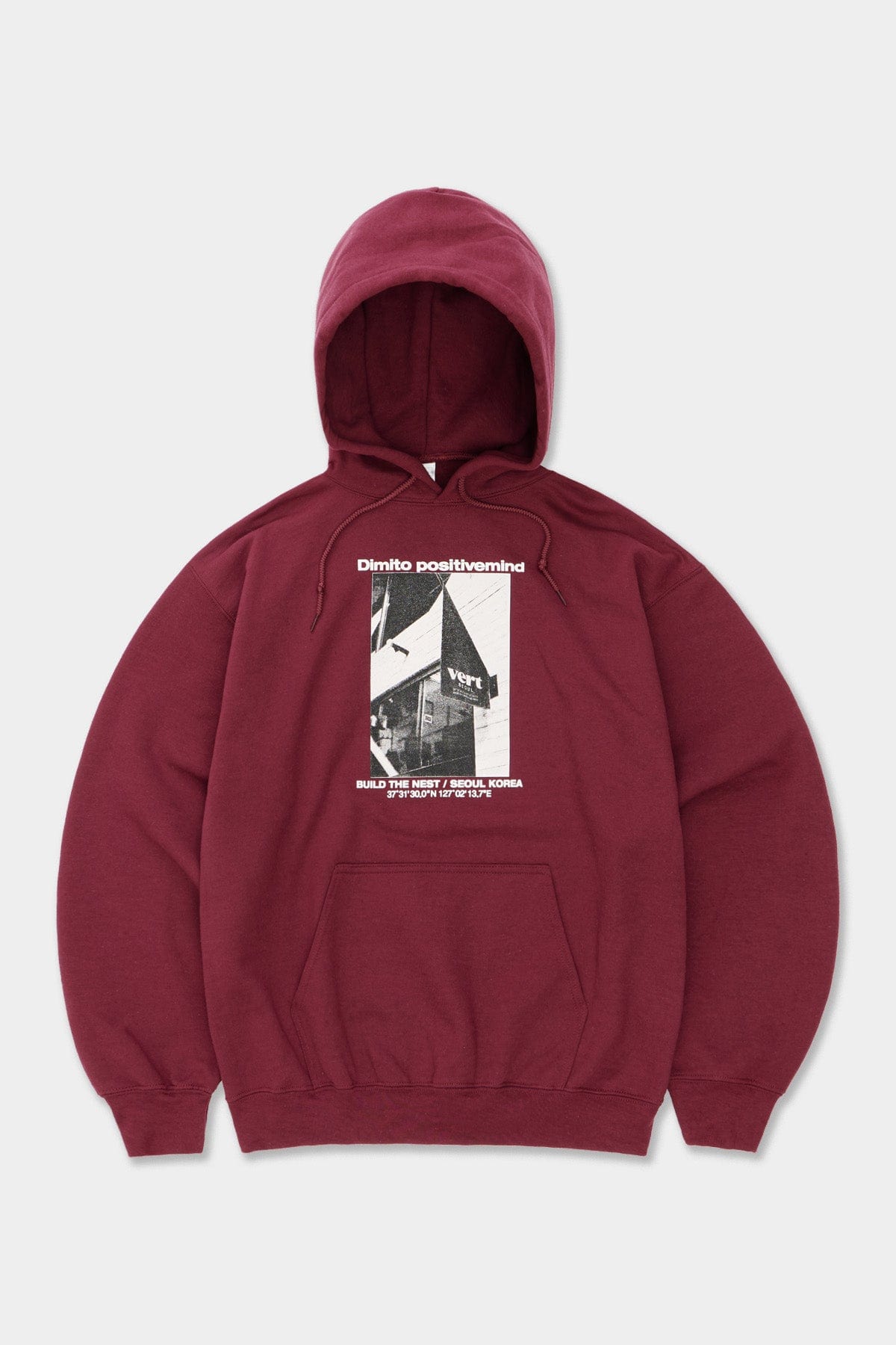 VERT VERT SEOUL HOODIE BURGUNDY