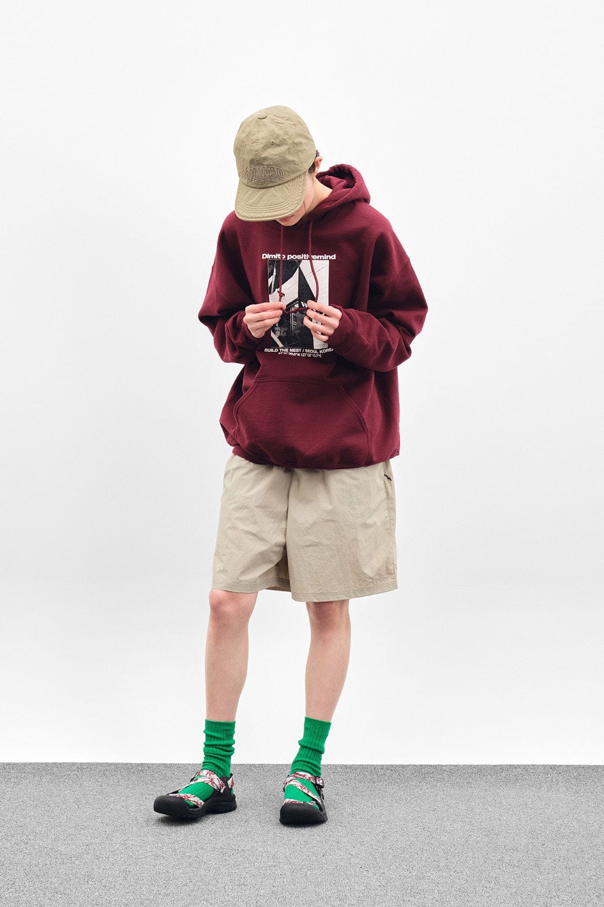 VERT VERT SEOUL HOODIE BURGUNDY