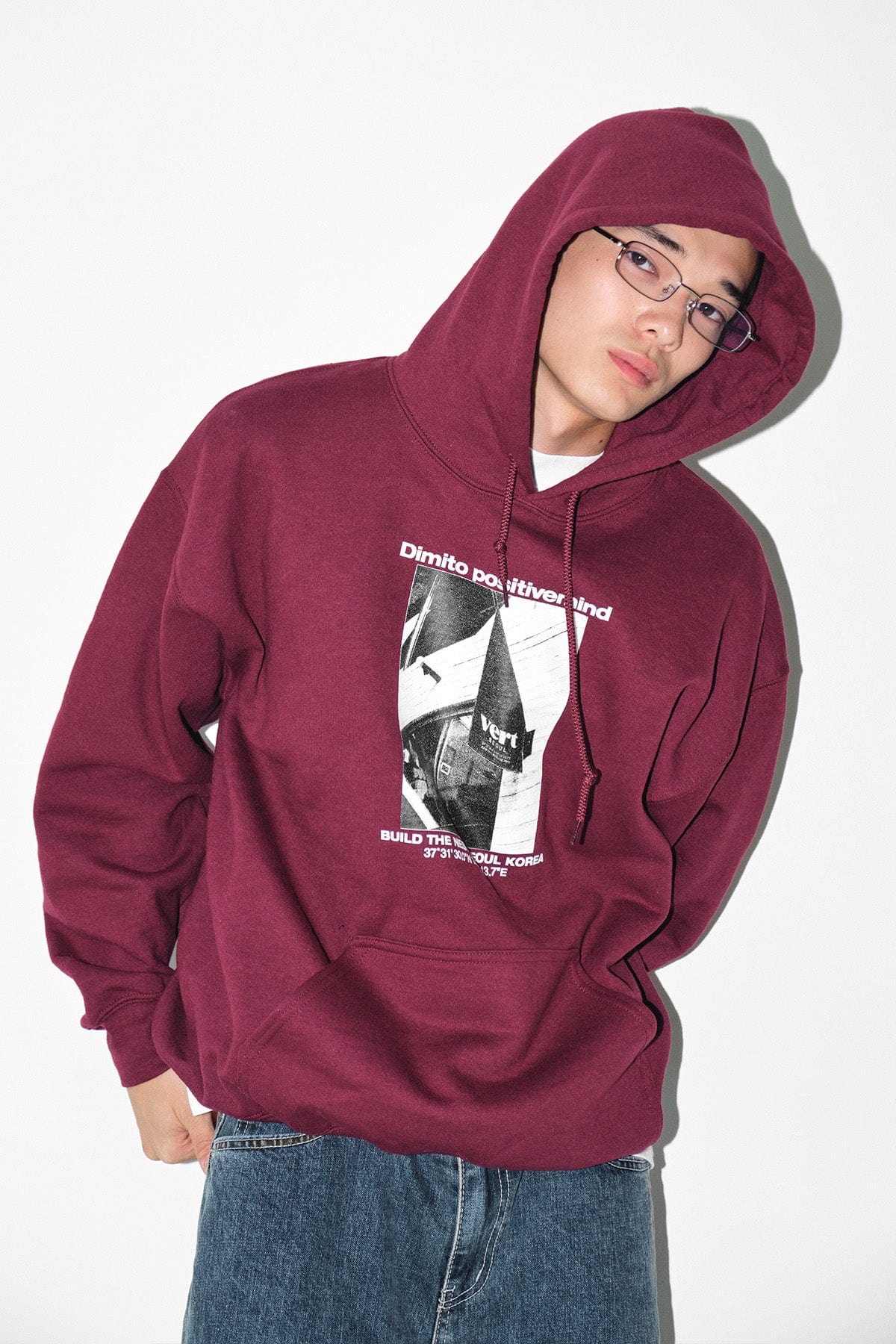 VERT VERT SEOUL HOODIE BURGUNDY