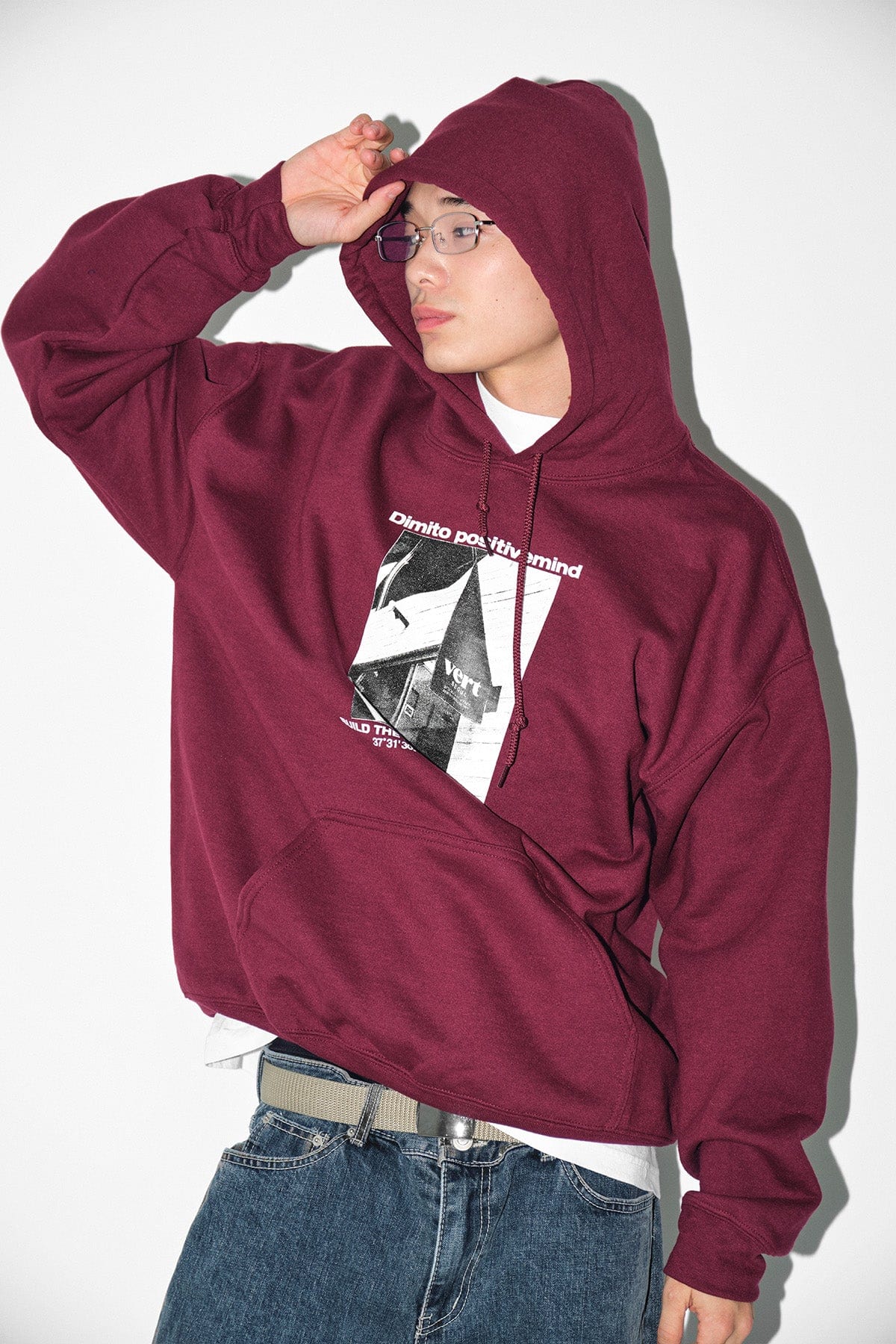 VERT VERT SEOUL HOODIE BURGUNDY