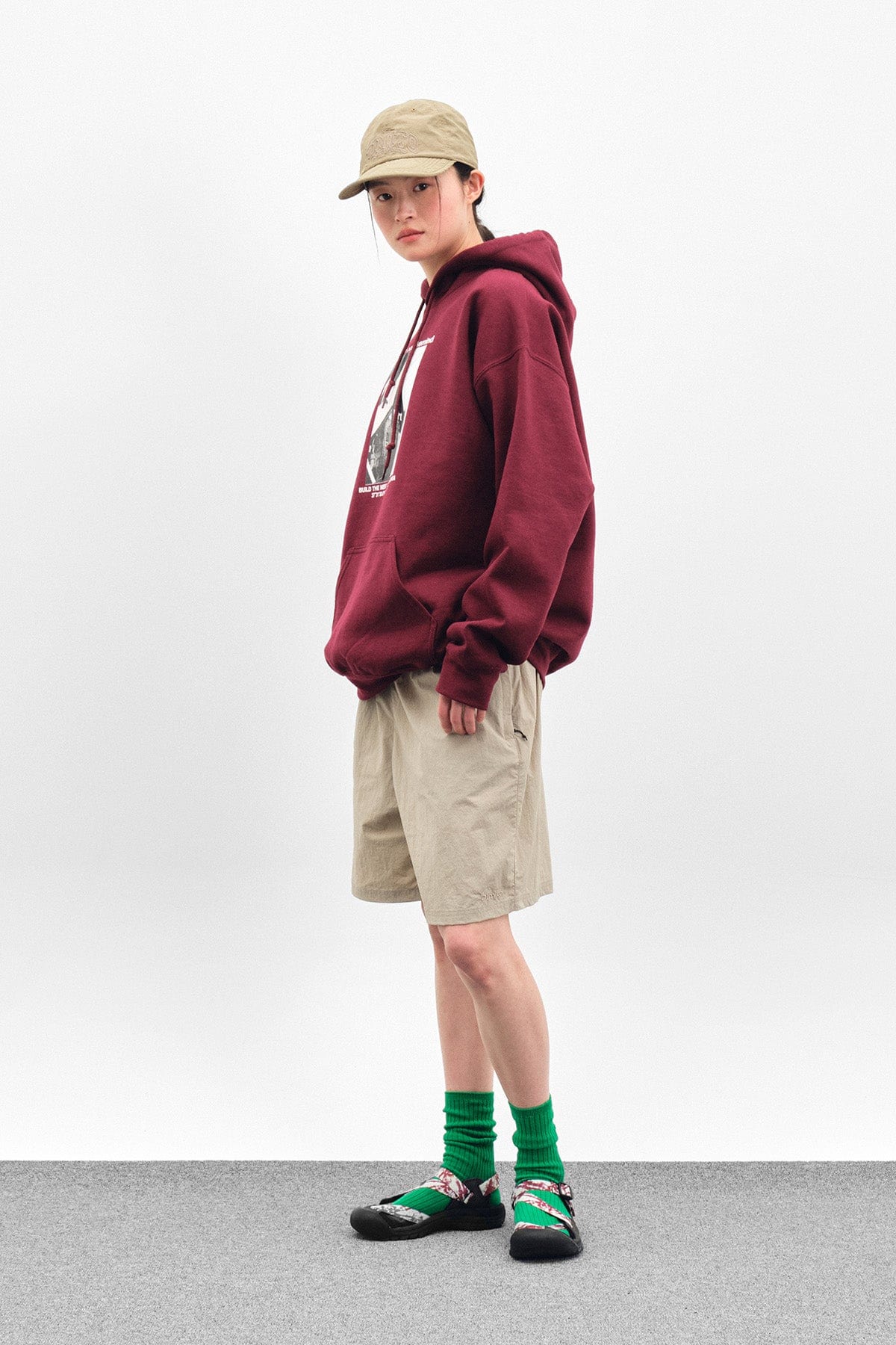 VERT VERT SEOUL HOODIE BURGUNDY