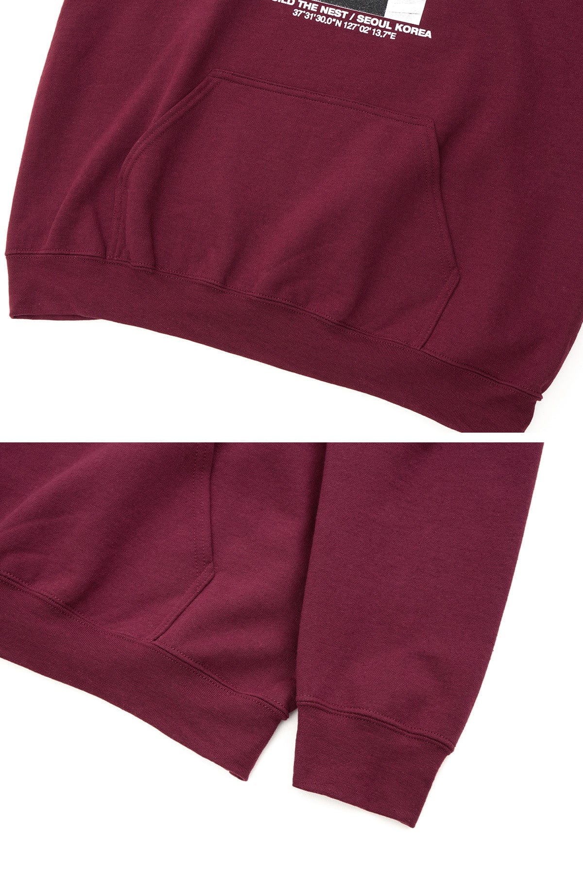 VERT VERT SEOUL HOODIE BURGUNDY