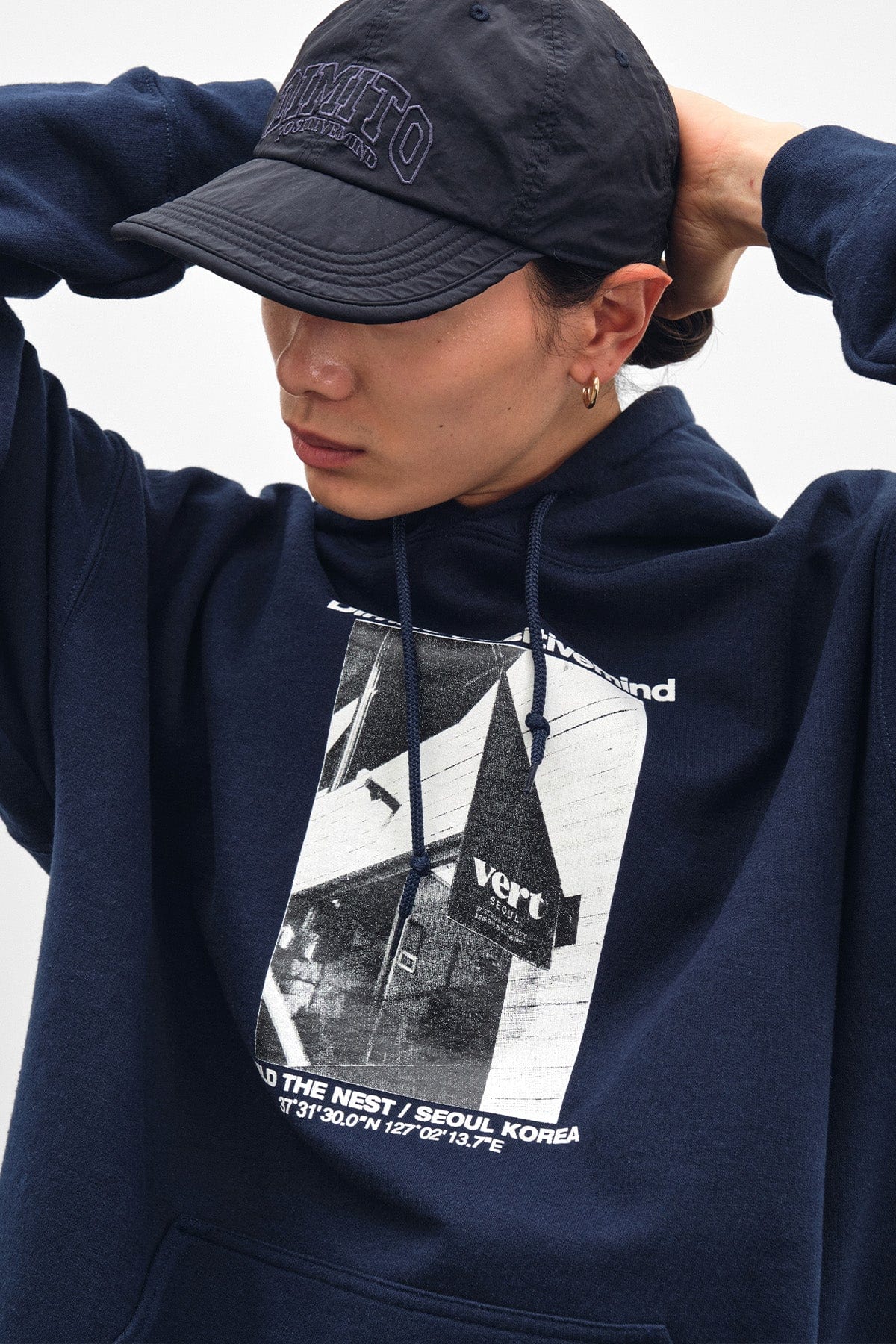 VERT VERT SEOUL HOODIE NAVY