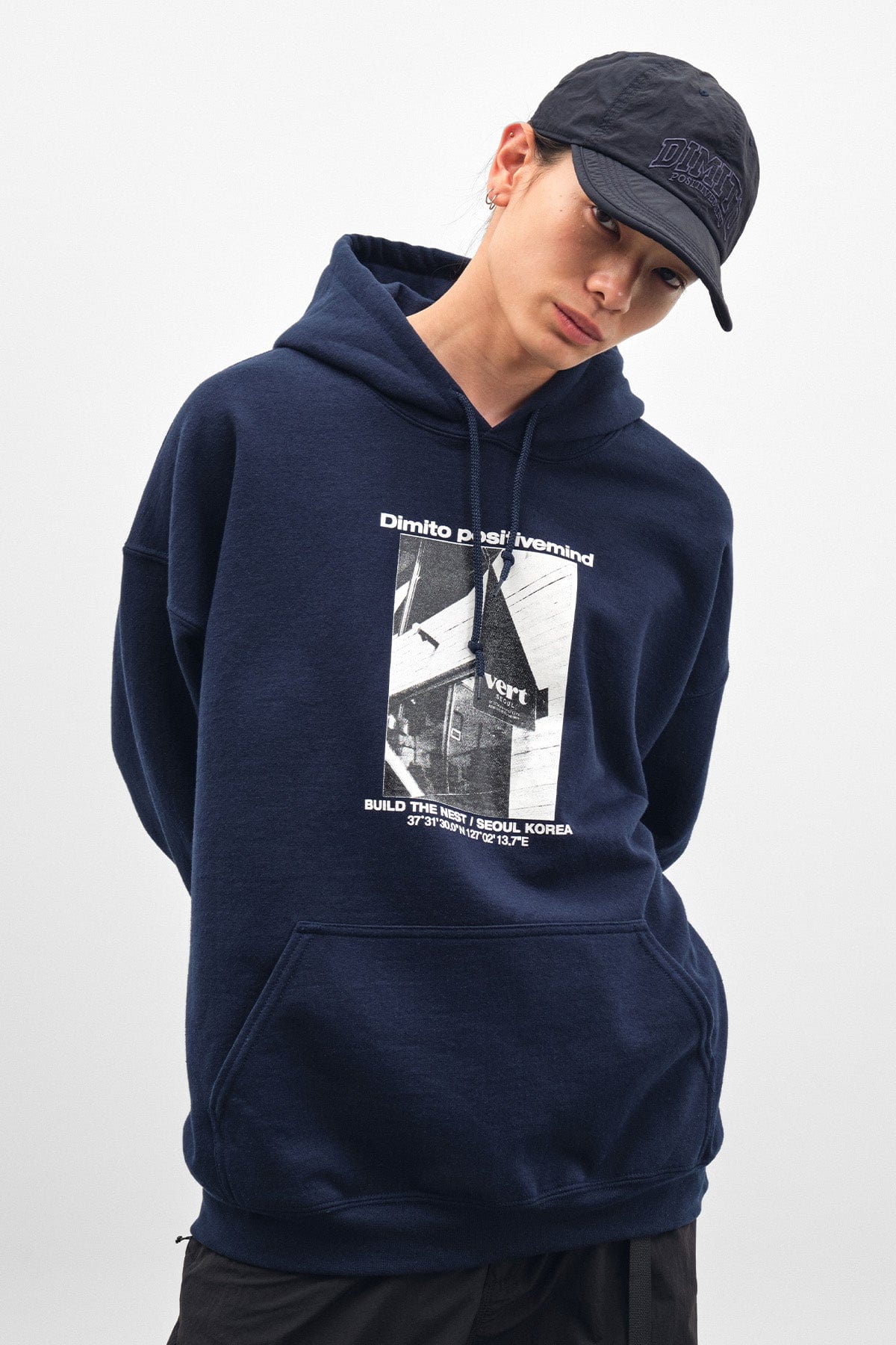 VERT VERT SEOUL HOODIE NAVY