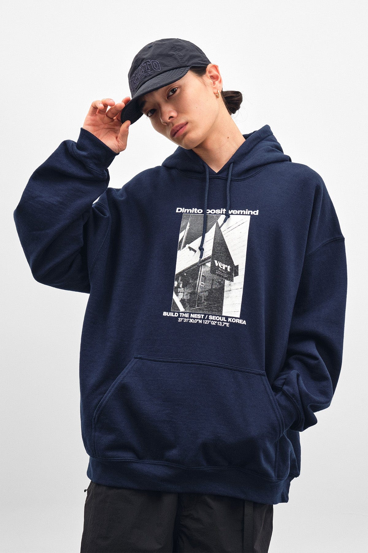 VERT VERT SEOUL HOODIE NAVY