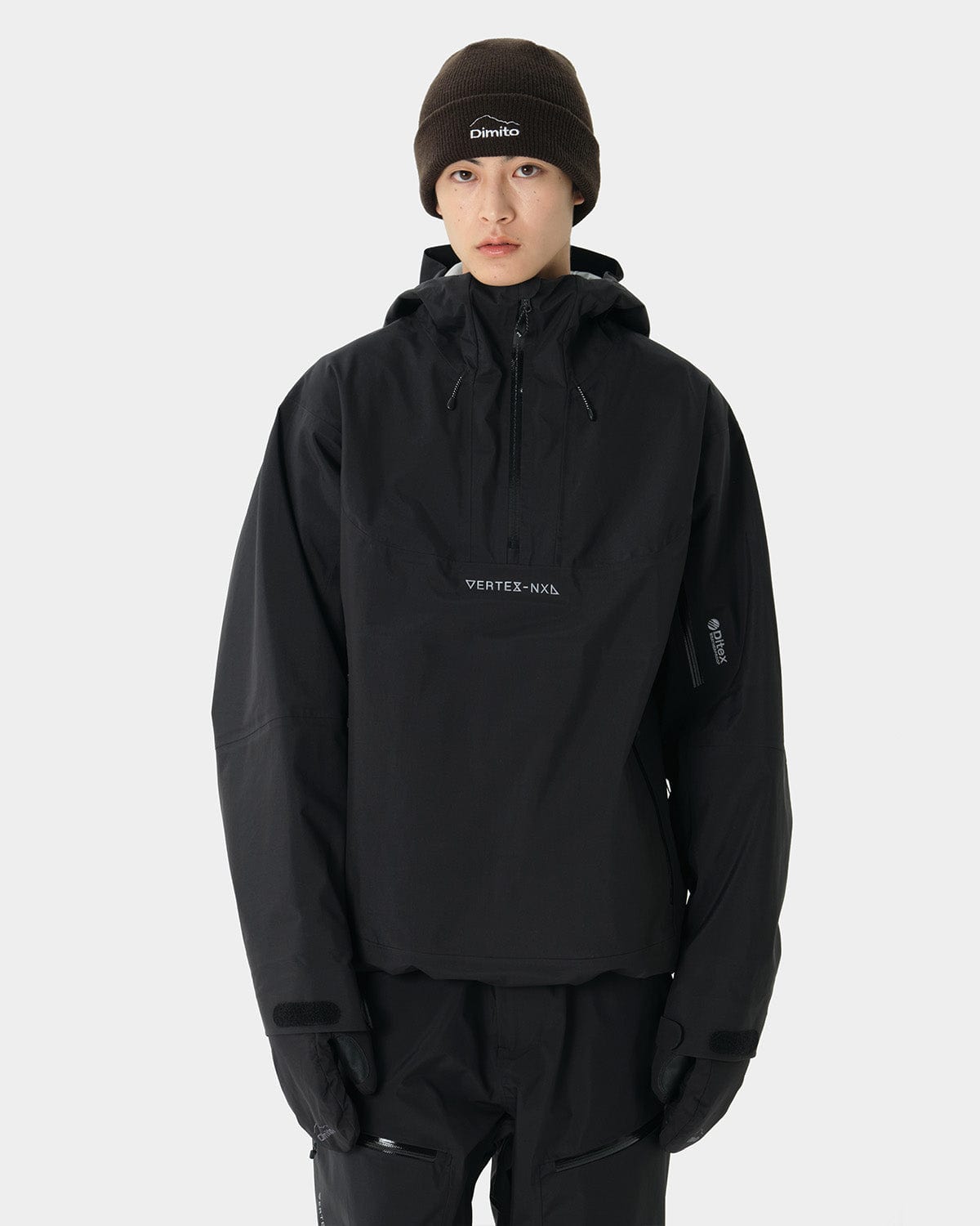 VERT VTX 3L ANORAK JACKET BLACK