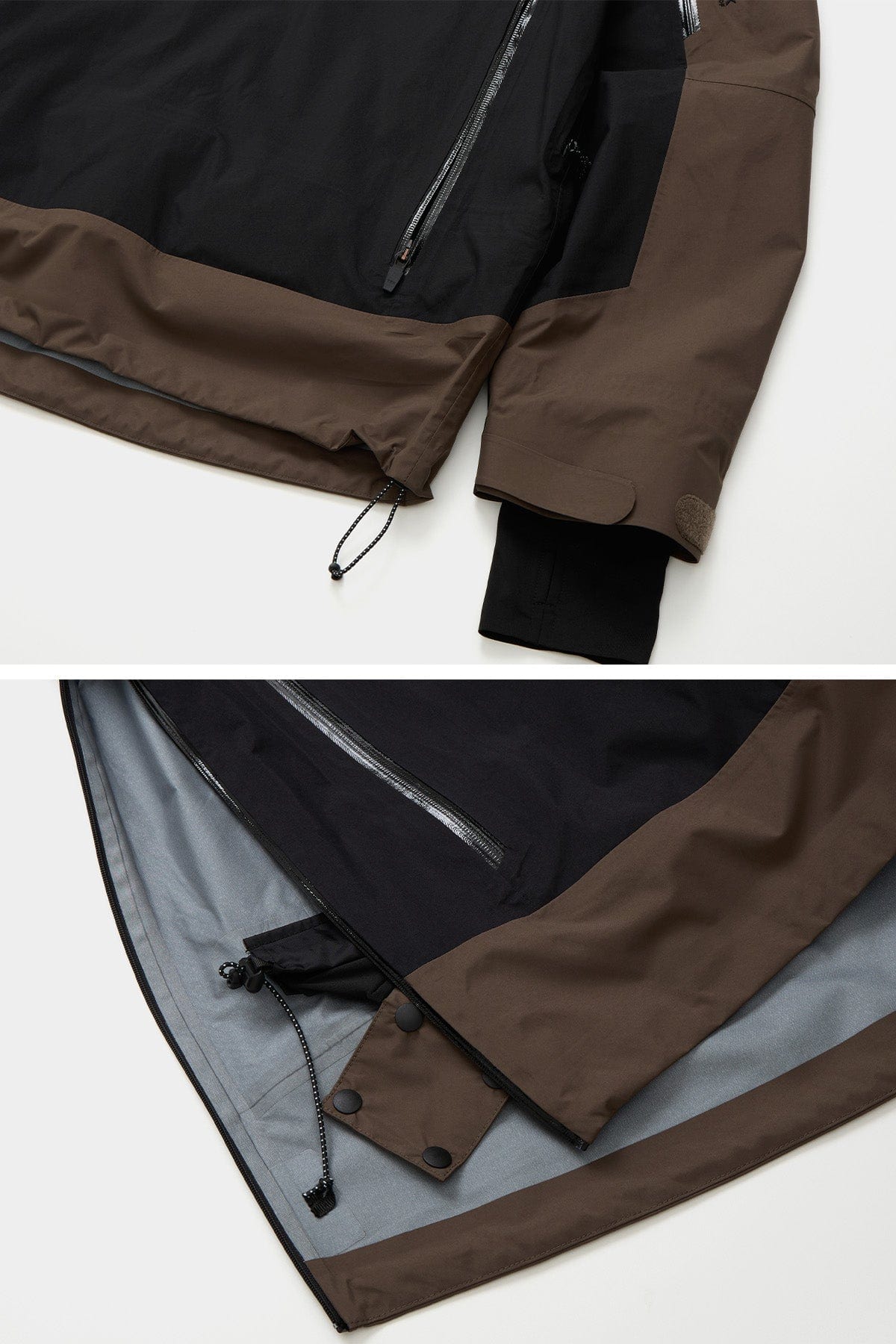 VERT VTX 3L PULLOVER JACKET DARK BROWN