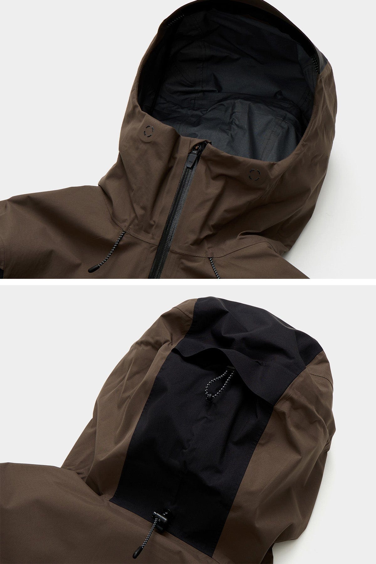 VERT VTX 3L PULLOVER JACKET DARK BROWN