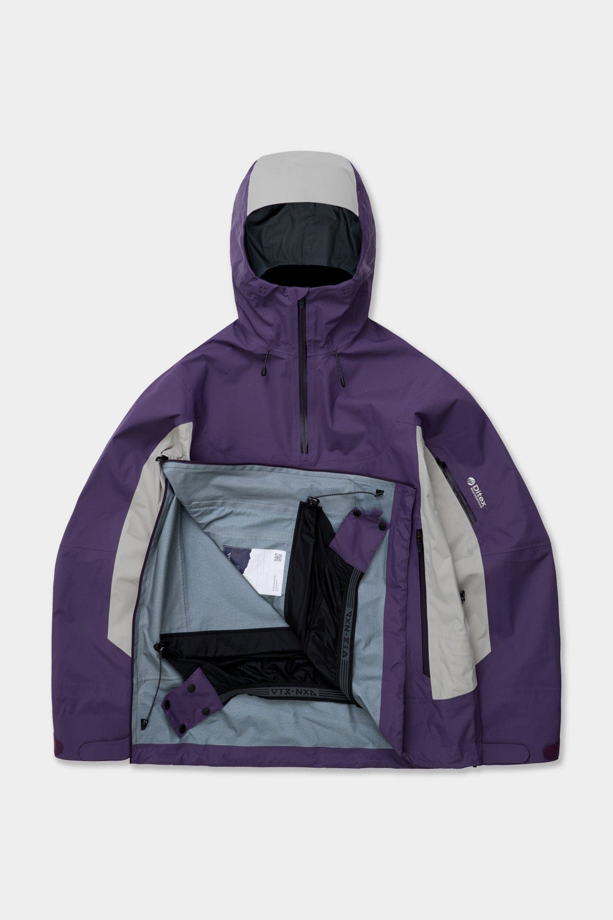 VERT VTX 3L PULLOVER JACKET DEEP GRAPE