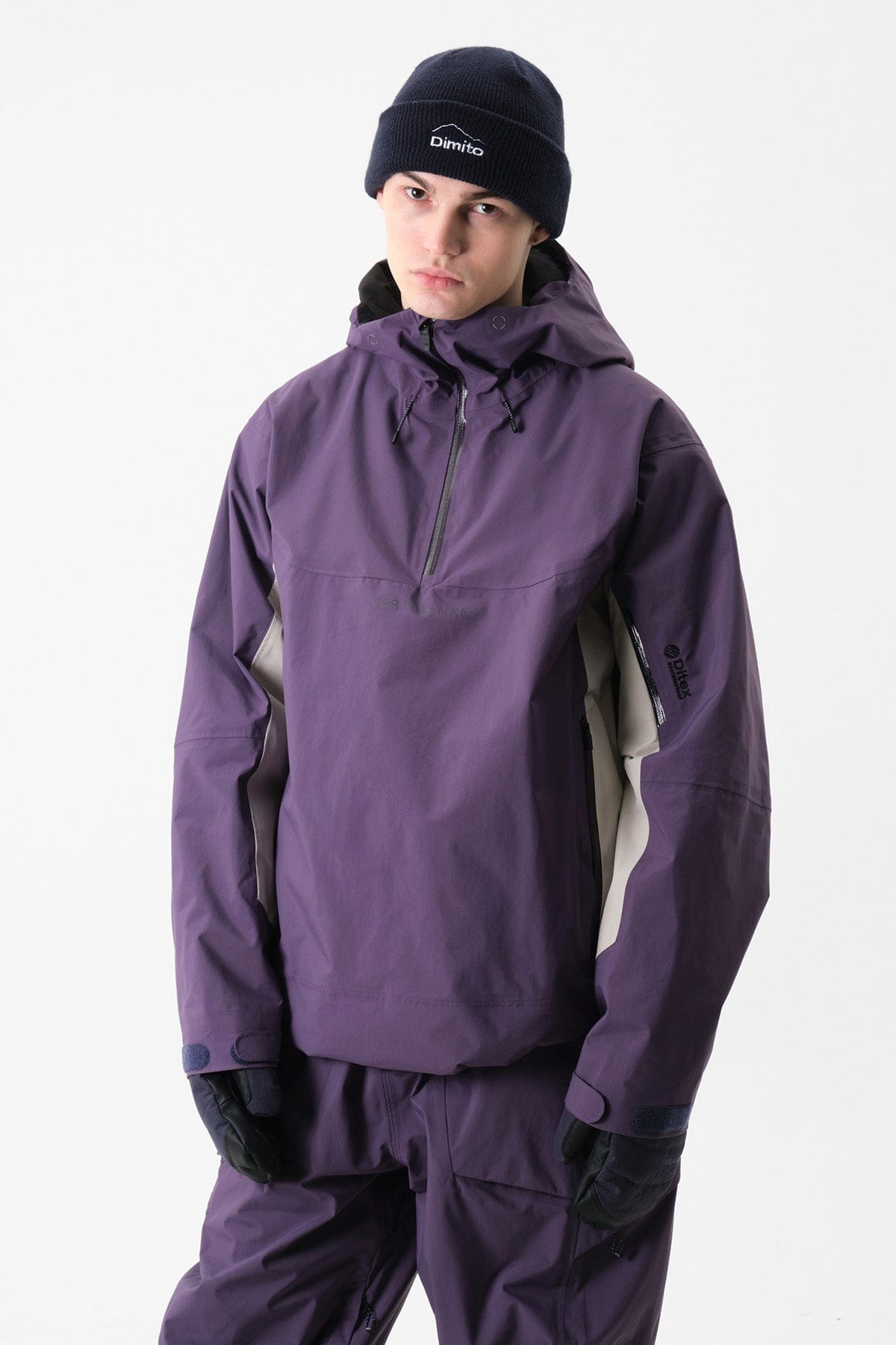 VERT VTX 3L PULLOVER JACKET DEEP GRAPE