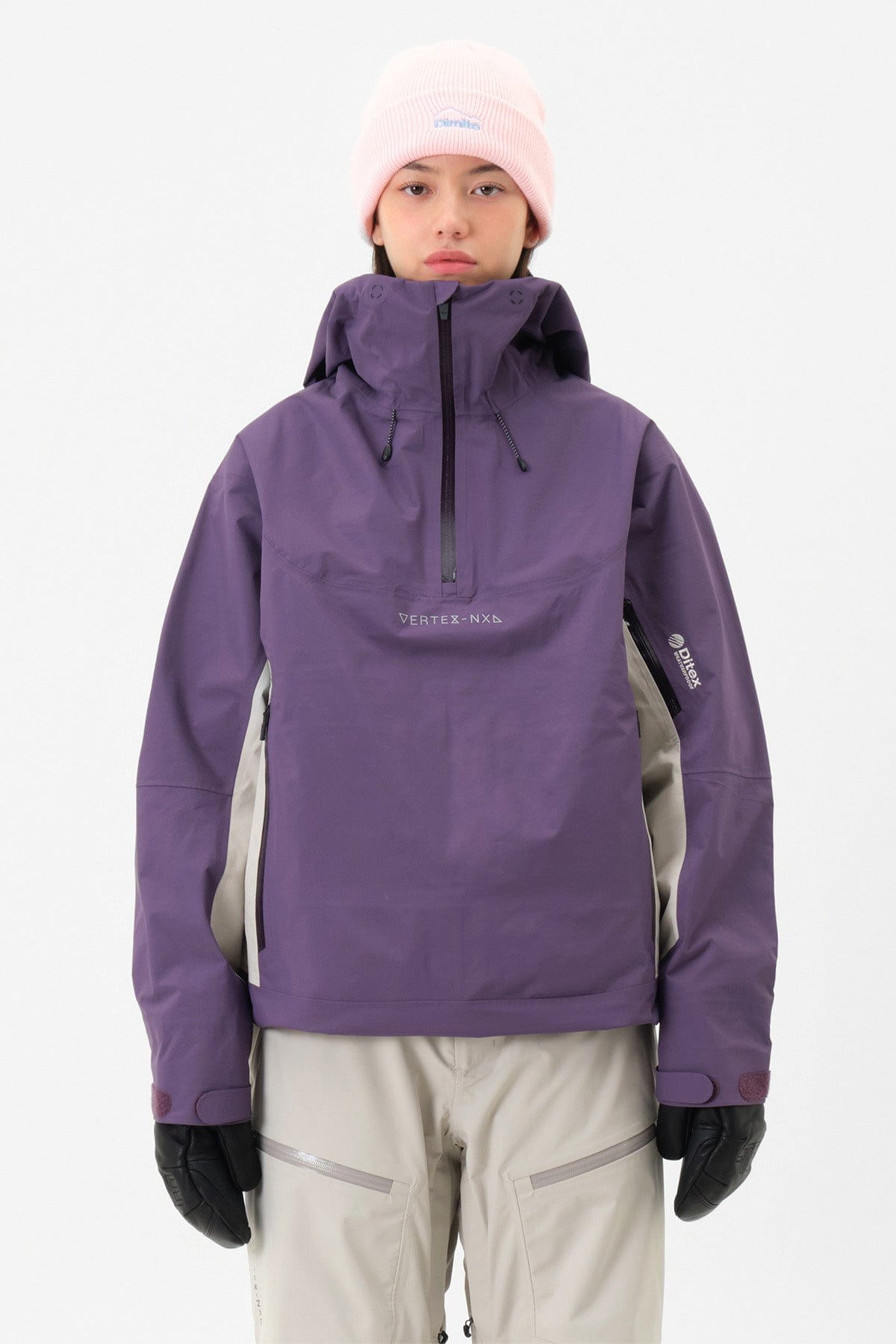 VERT VTX 3L PULLOVER JACKET DEEP GRAPE