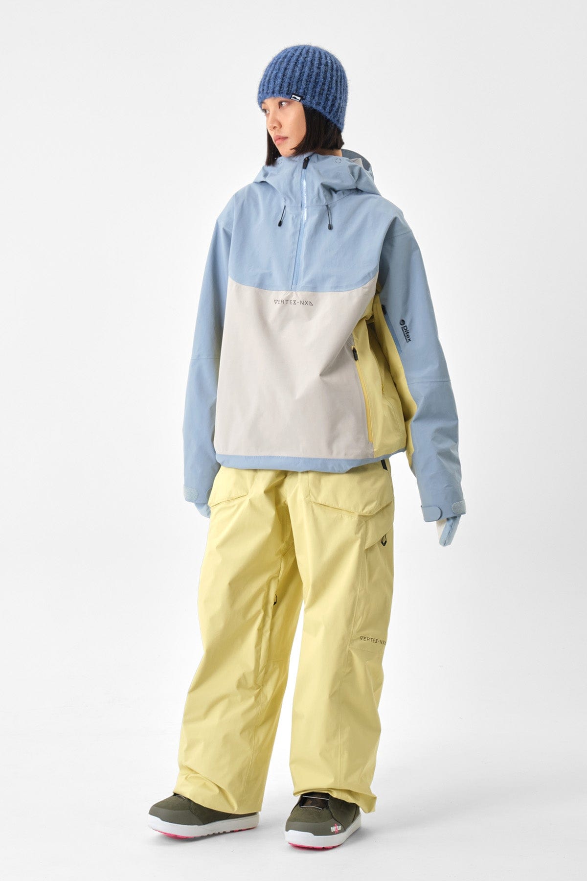 VERT VTX 3L PULLOVER JACKET SLATE BLUE