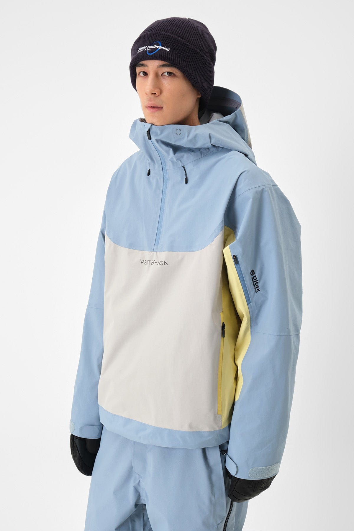 VERT VTX 3L PULLOVER JACKET SLATE BLUE