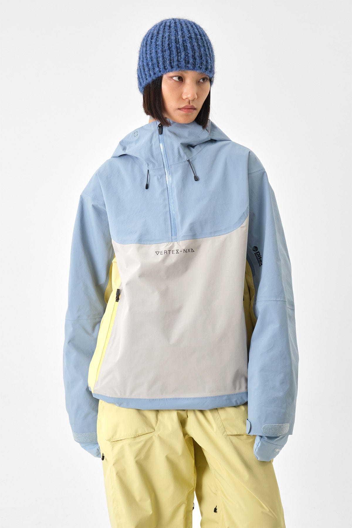 VERT VTX 3L PULLOVER JACKET SLATE BLUE