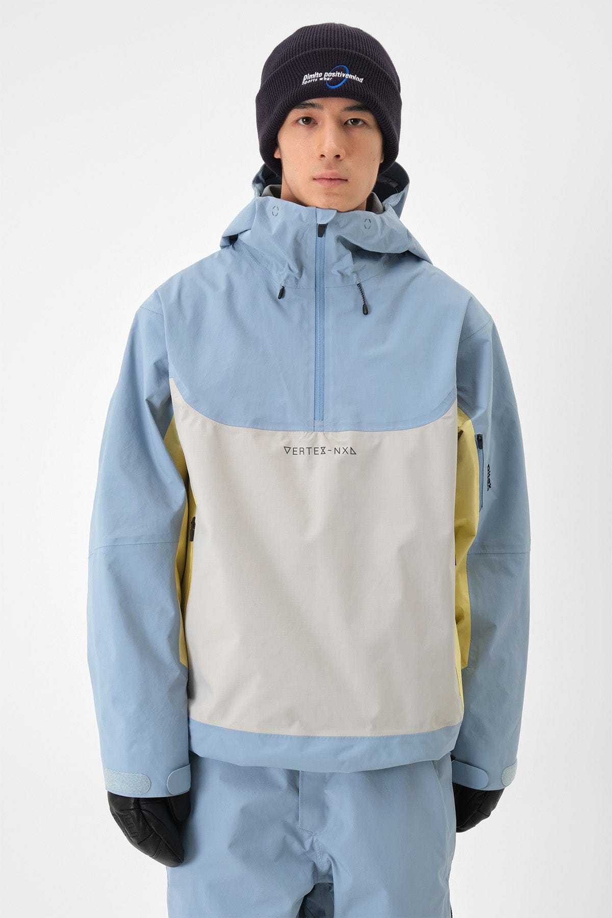 VERT VTX 3L PULLOVER JACKET SLATE BLUE