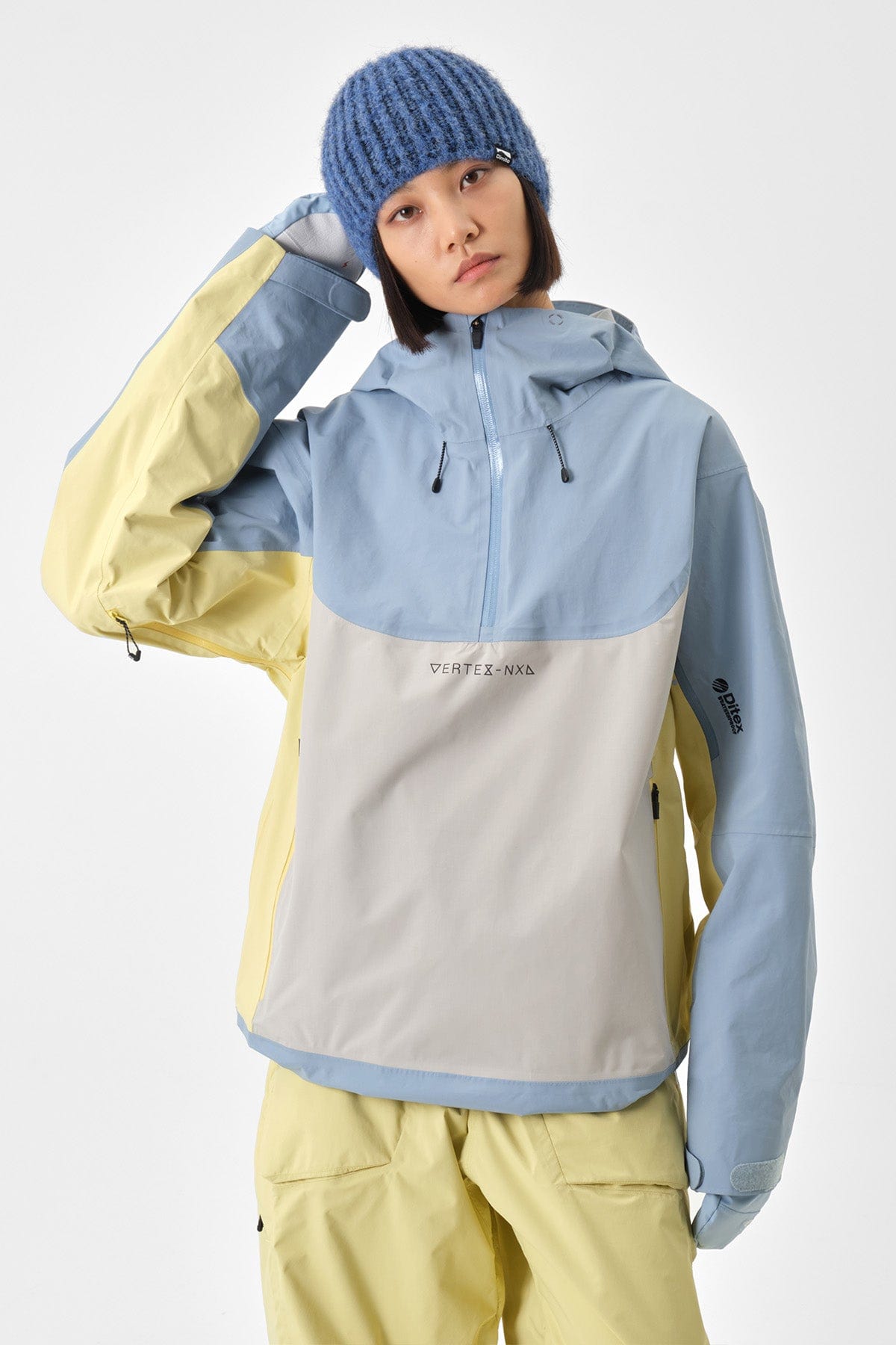 VERT VTX 3L PULLOVER JACKET SLATE BLUE