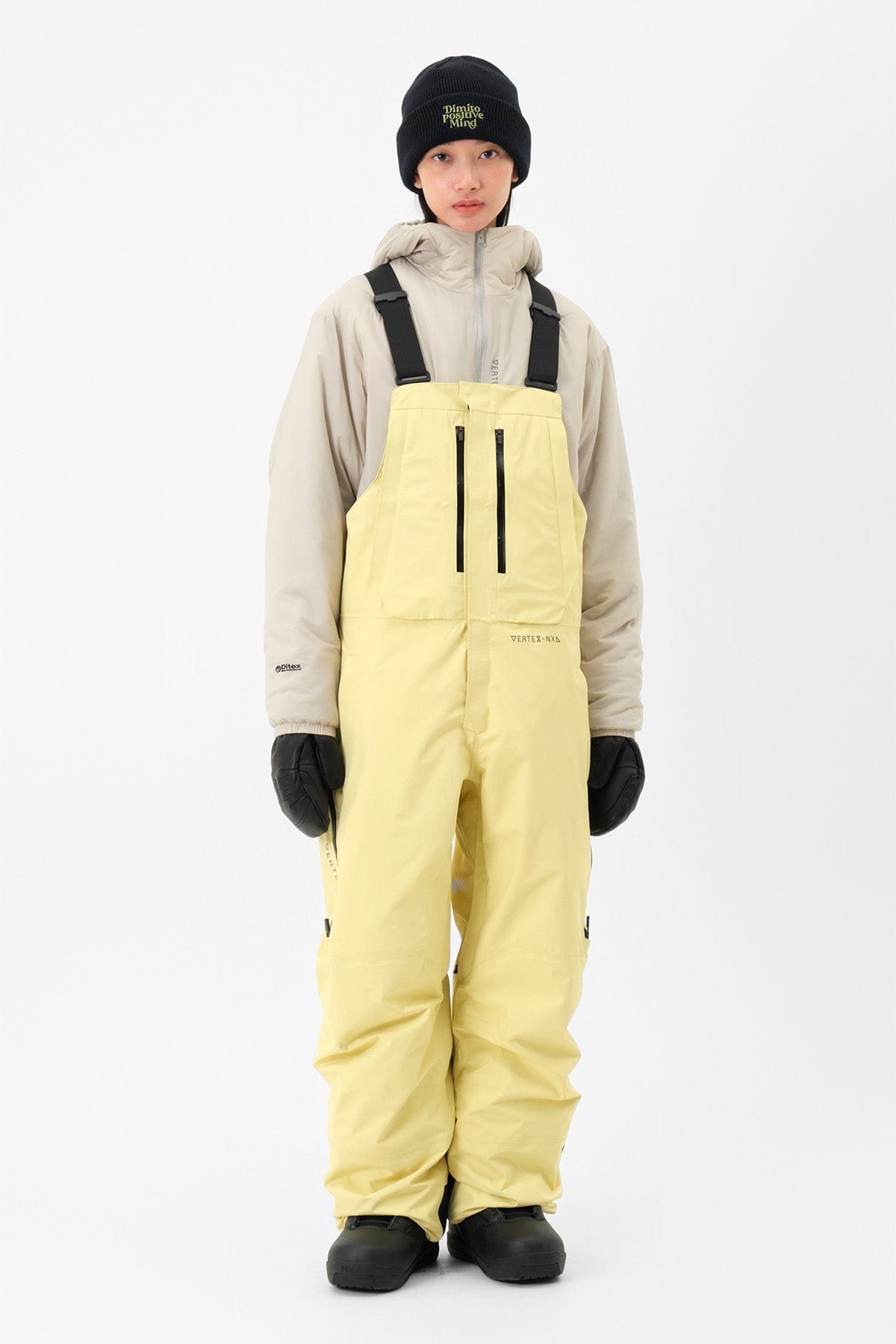 VERT VTX BIB 2L PANTS CREAM YELLOW (Standard fit)