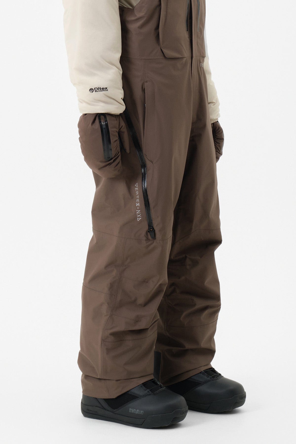 VERT VTX BIB 2L PANTS DARK BROWN (Standard fit)