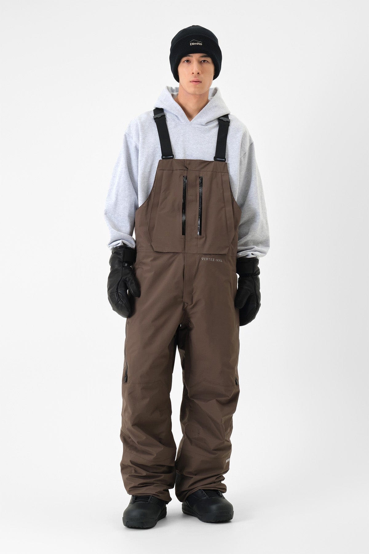 VERT VTX BIB 2L PANTS DARK BROWN (Standard fit)