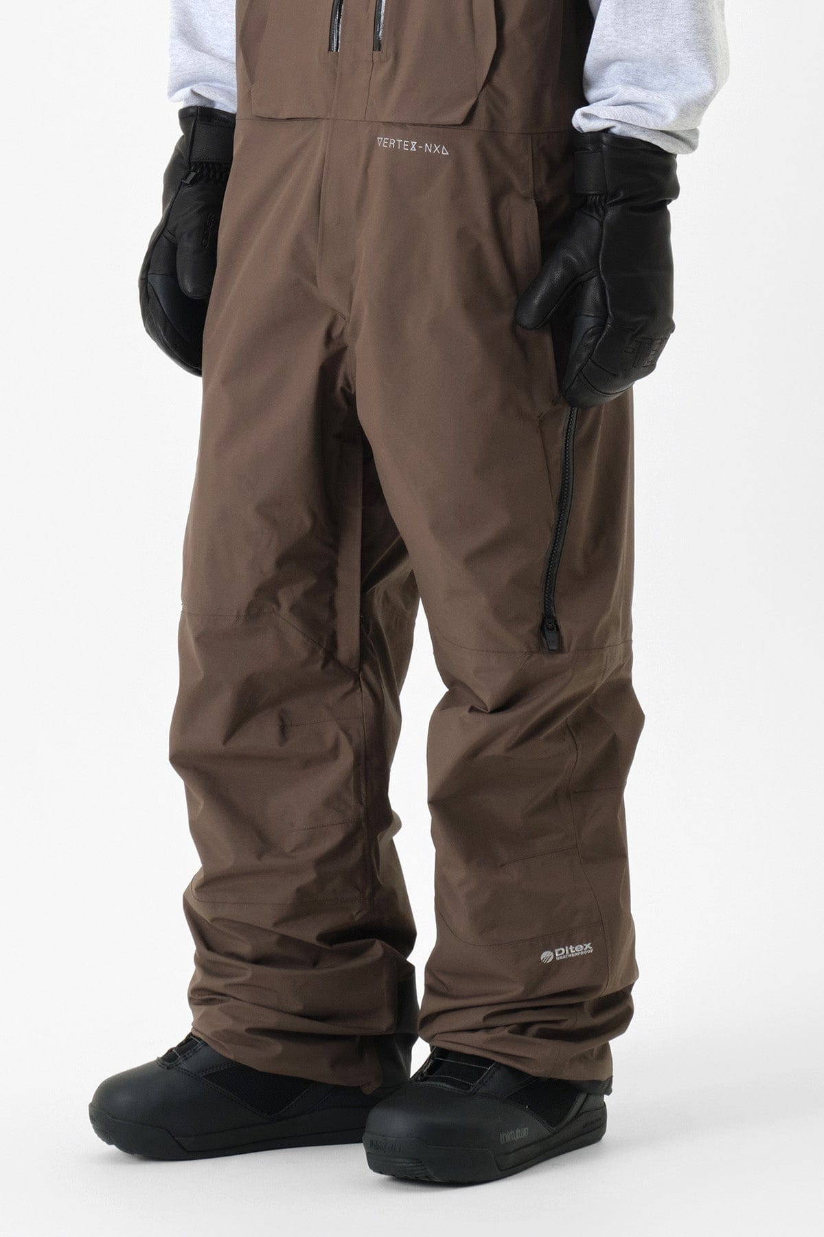 VERT VTX BIB 2L PANTS DARK BROWN (Standard fit)