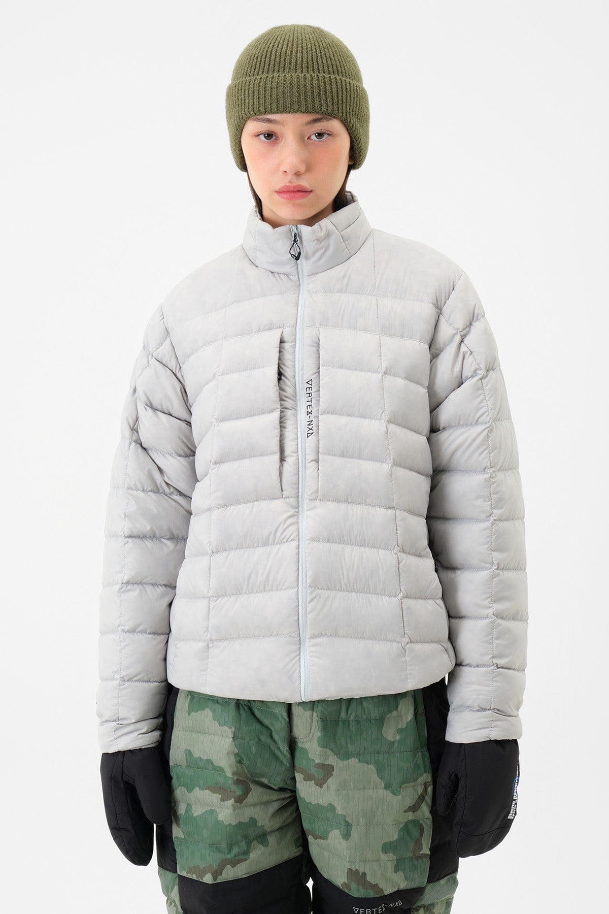 VERT VTX COZY DOWN JACKET MIST GREY