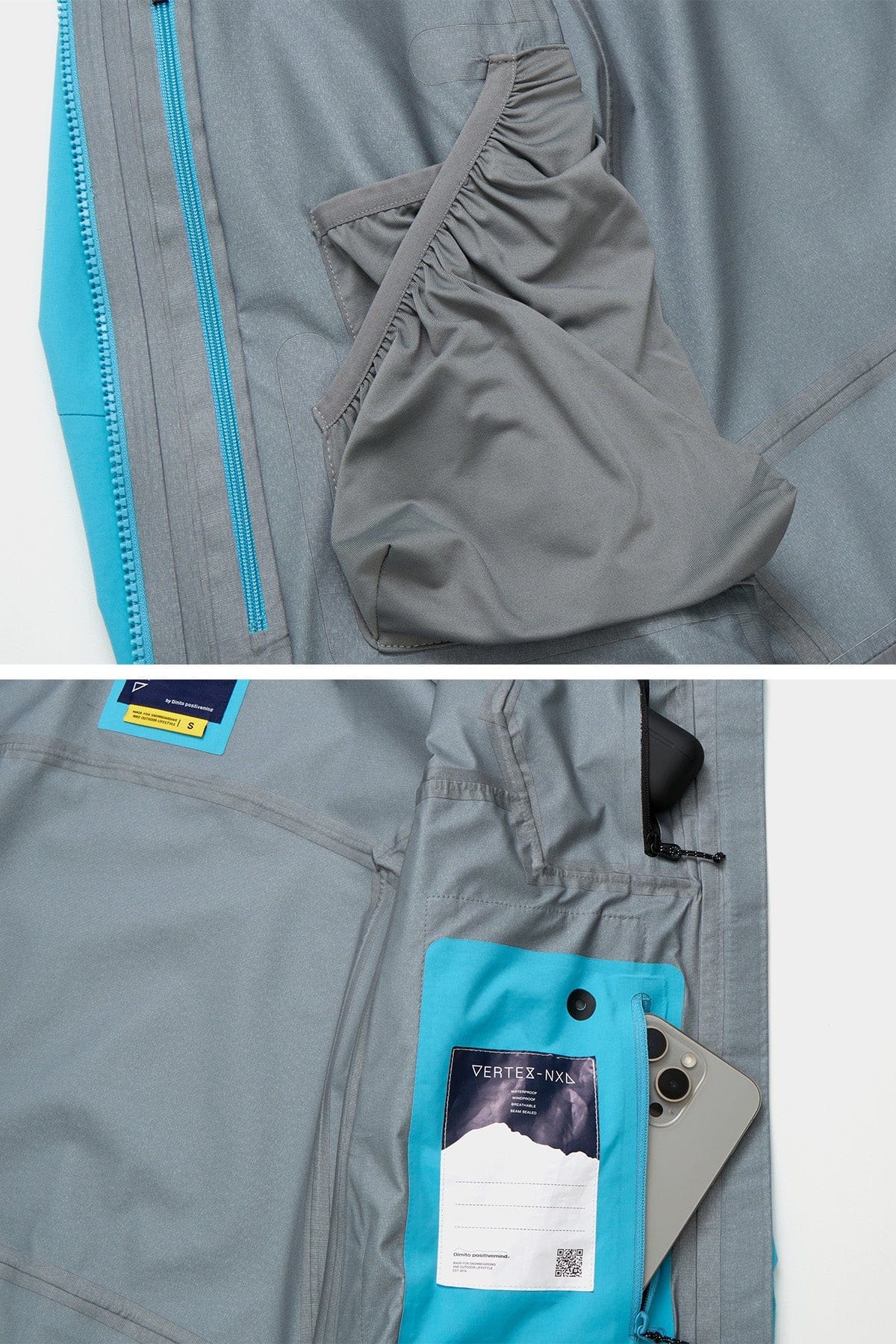 VERT VTX OG 3L JACKET MIST BLUE