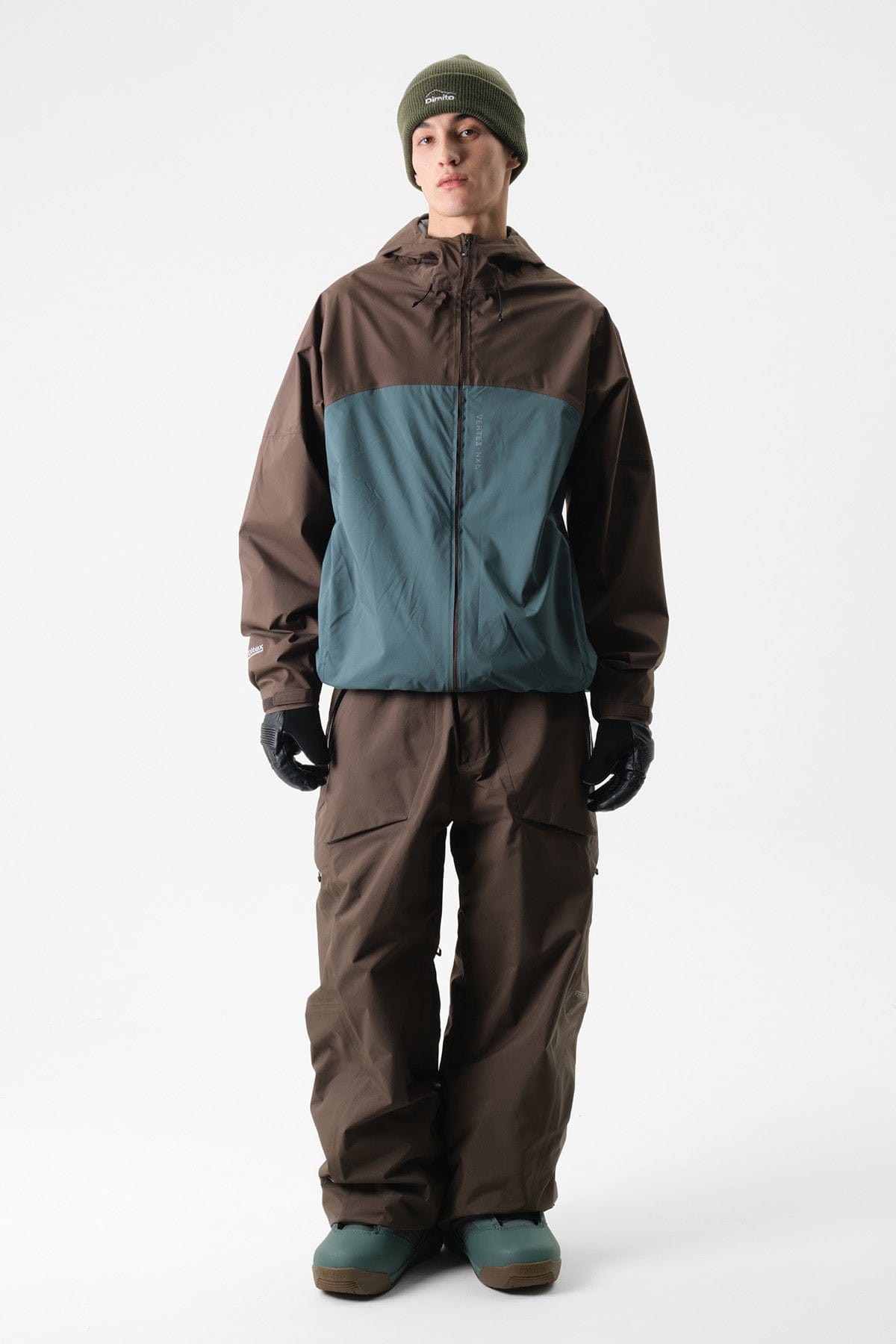 VERT VTX WIND 3L JACKET DARK BROWN