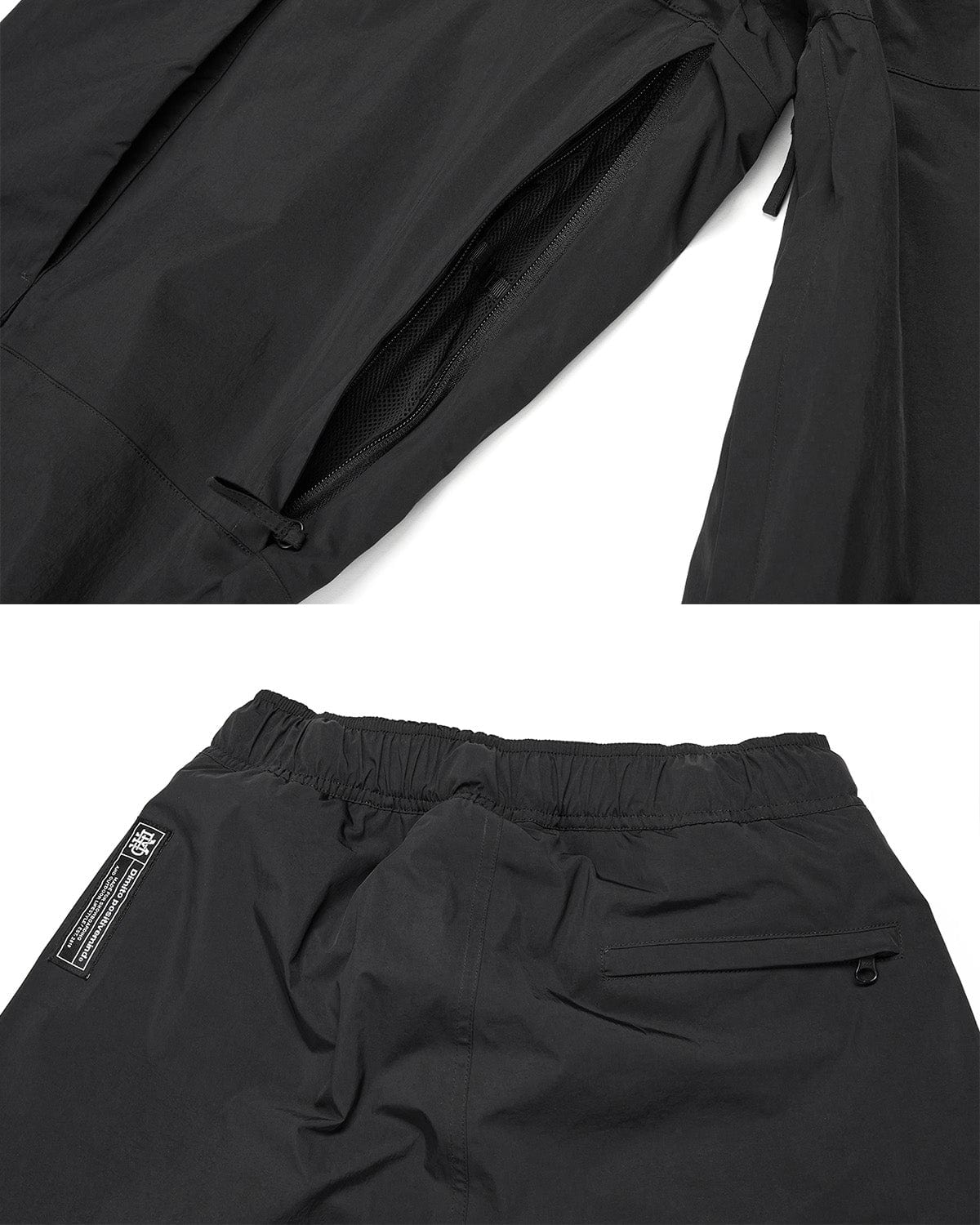 VERT WIDE CARGO PANTS BLACK (Wide Fit)