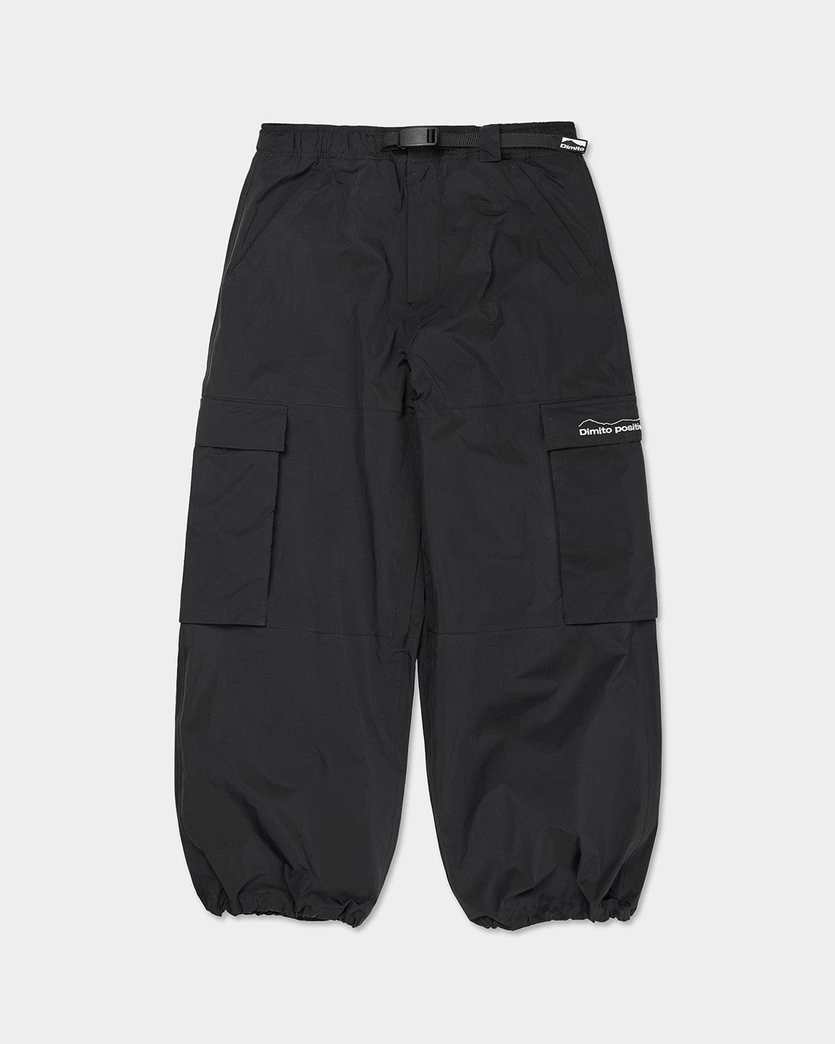 VERT WIDE CARGO PANTS BLACK (Wide Fit)