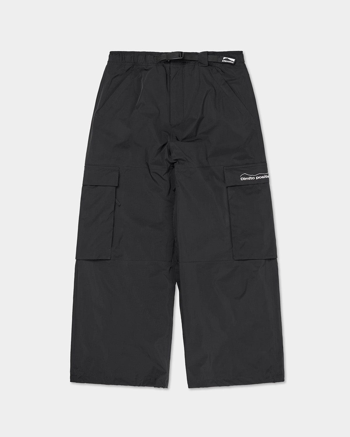 VERT WIDE CARGO PANTS BLACK (Wide Fit)