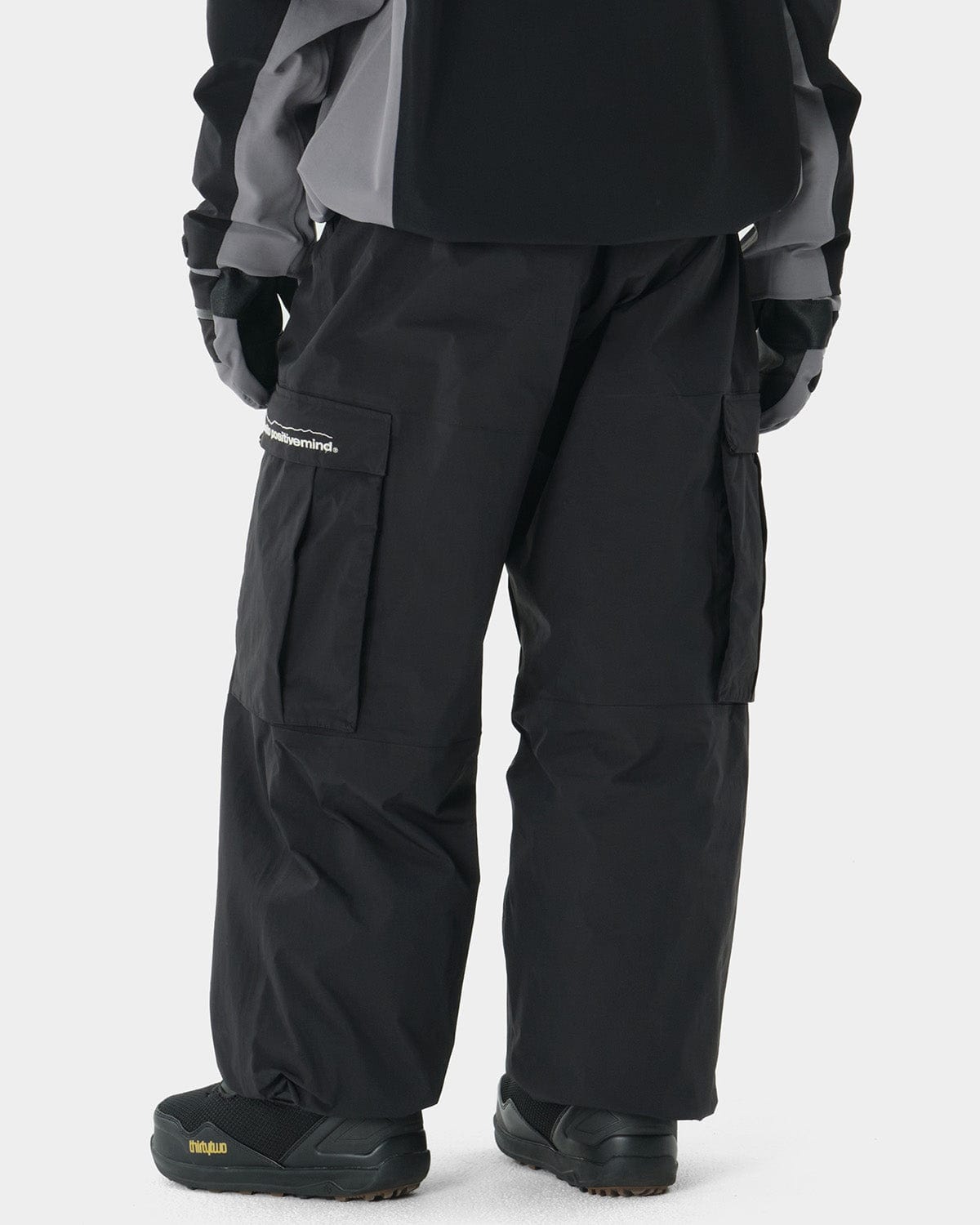 VERT WIDE CARGO PANTS BLACK (Wide Fit)