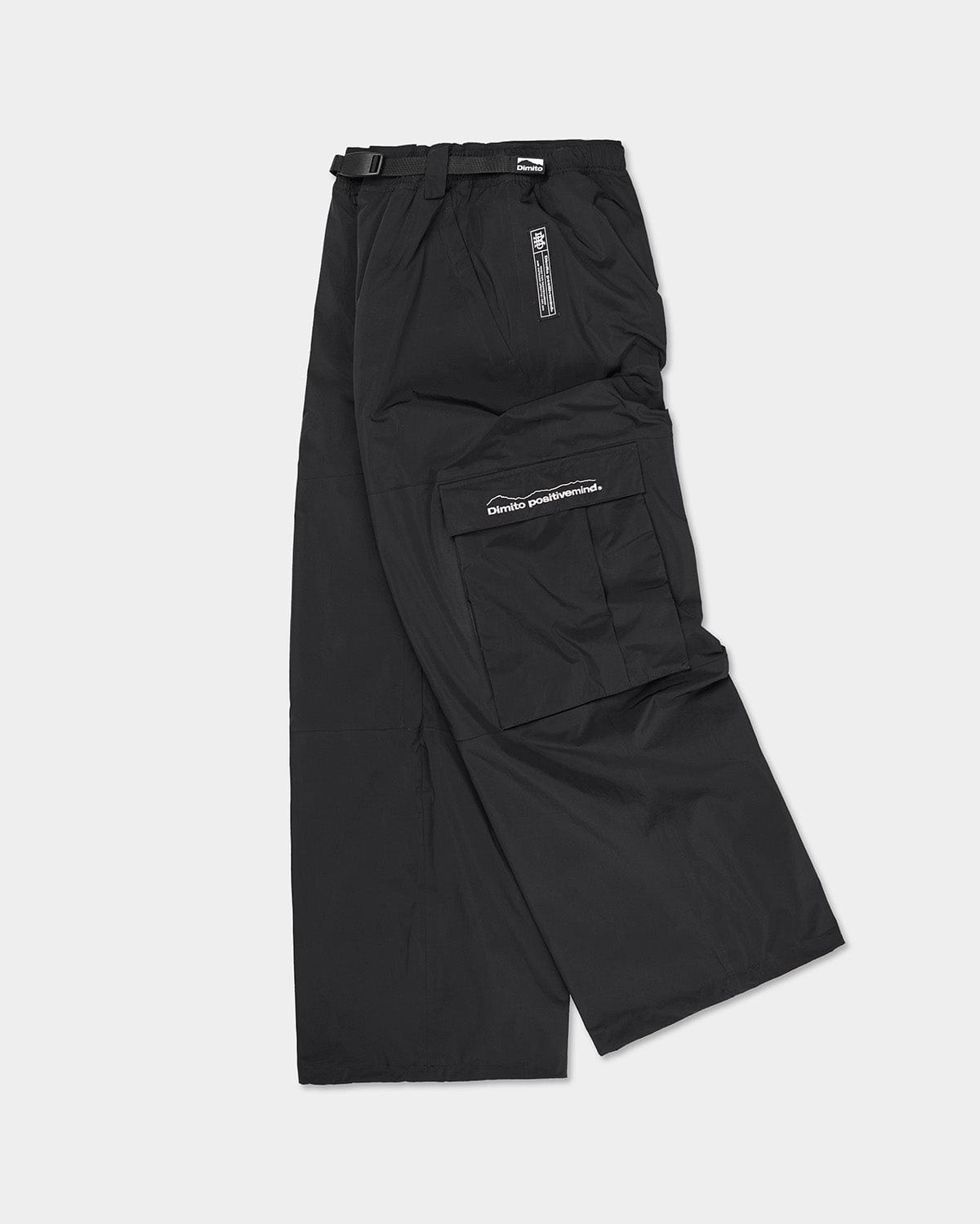 VERT WIDE CARGO PANTS BLACK (Wide Fit)