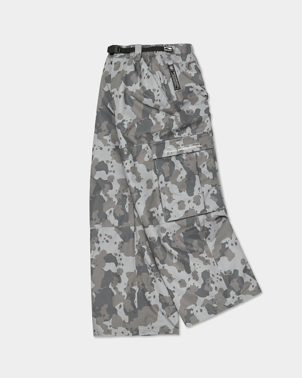 VERT WIDE CARGO PANTS DOT CAMO GREY (Wide Fit)