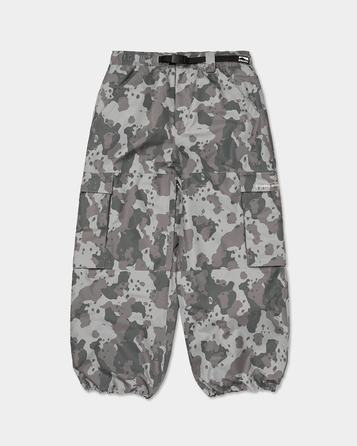 VERT WIDE CARGO PANTS DOT CAMO GREY (Wide Fit)