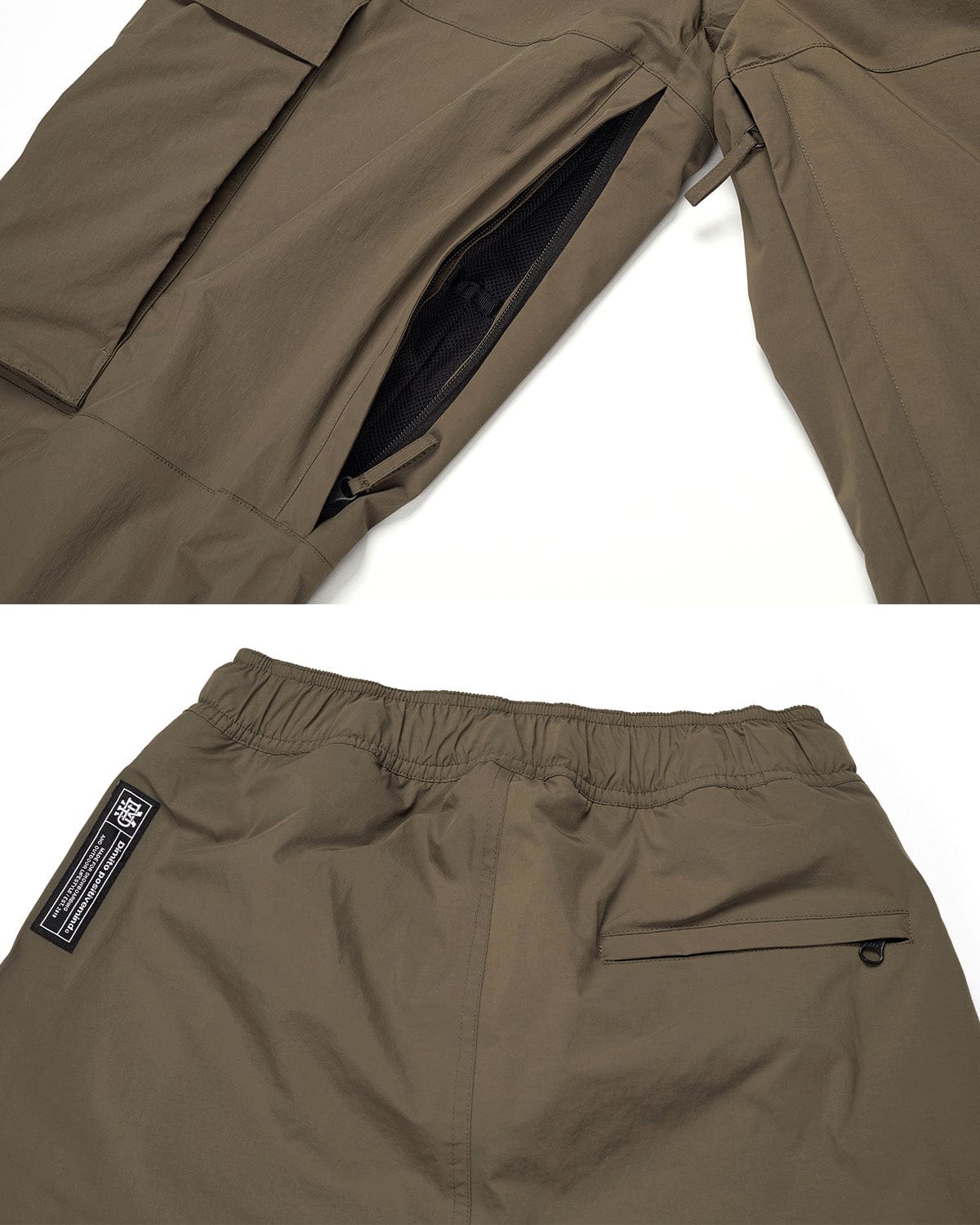 VERT WIDE CARGO PANTS MUD (Wide Fit)