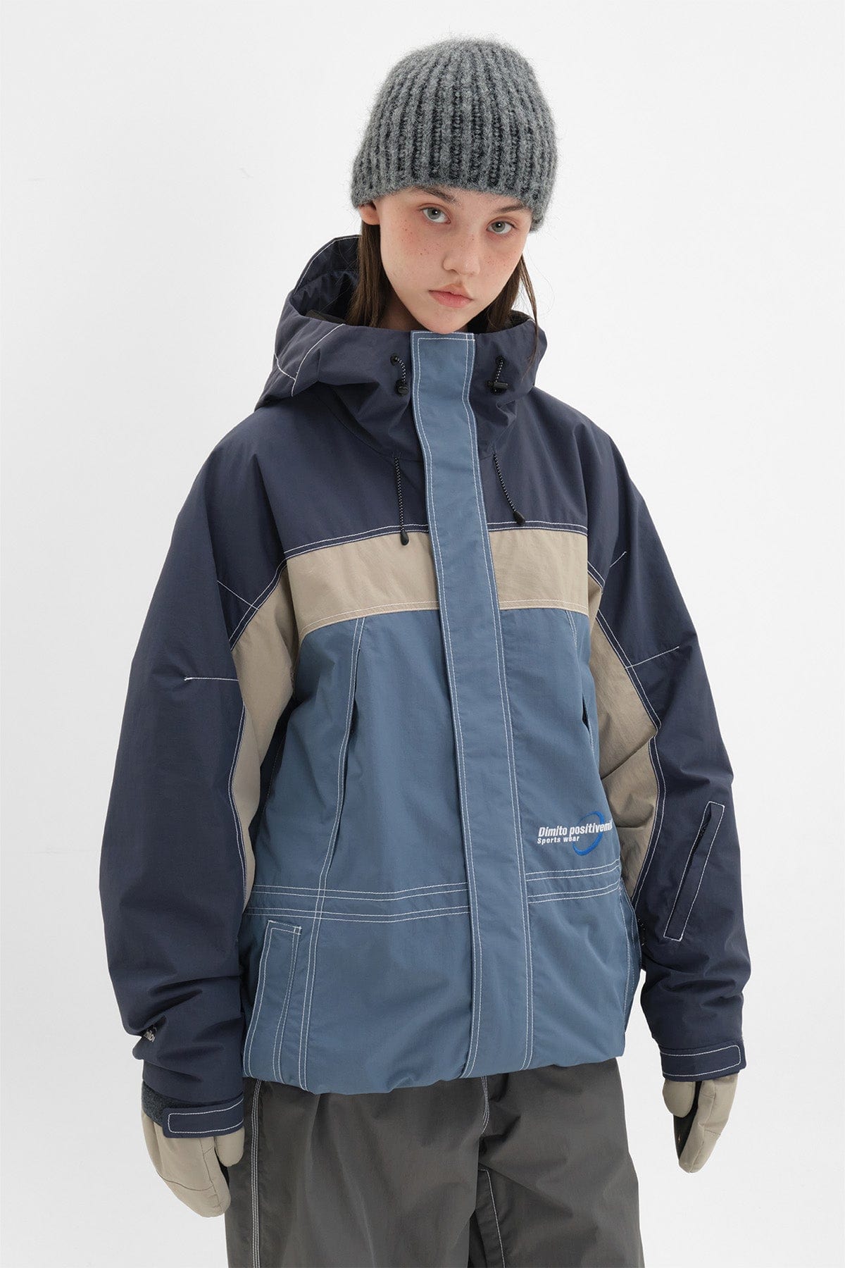 VERT WORKS STITCHED JACKET DEEP BLUE