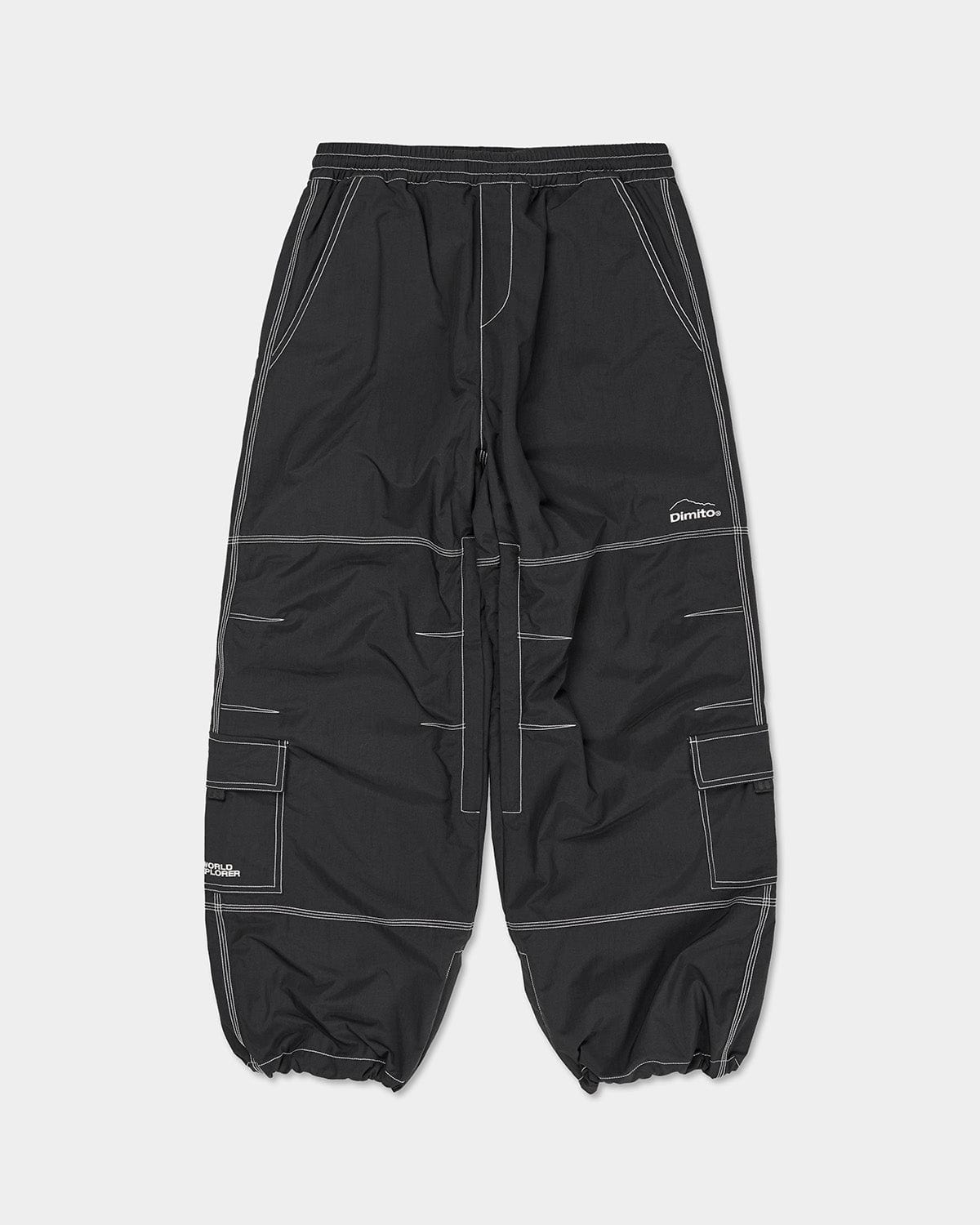 VERT WORKS WIDE PANTS BLACK (Wide Fit)