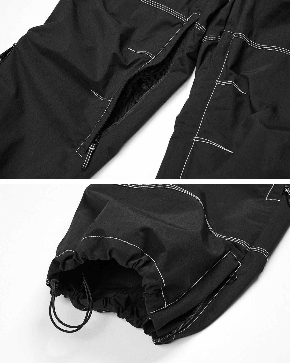 VERT WORKS WIDE PANTS BLACK (Wide Fit)