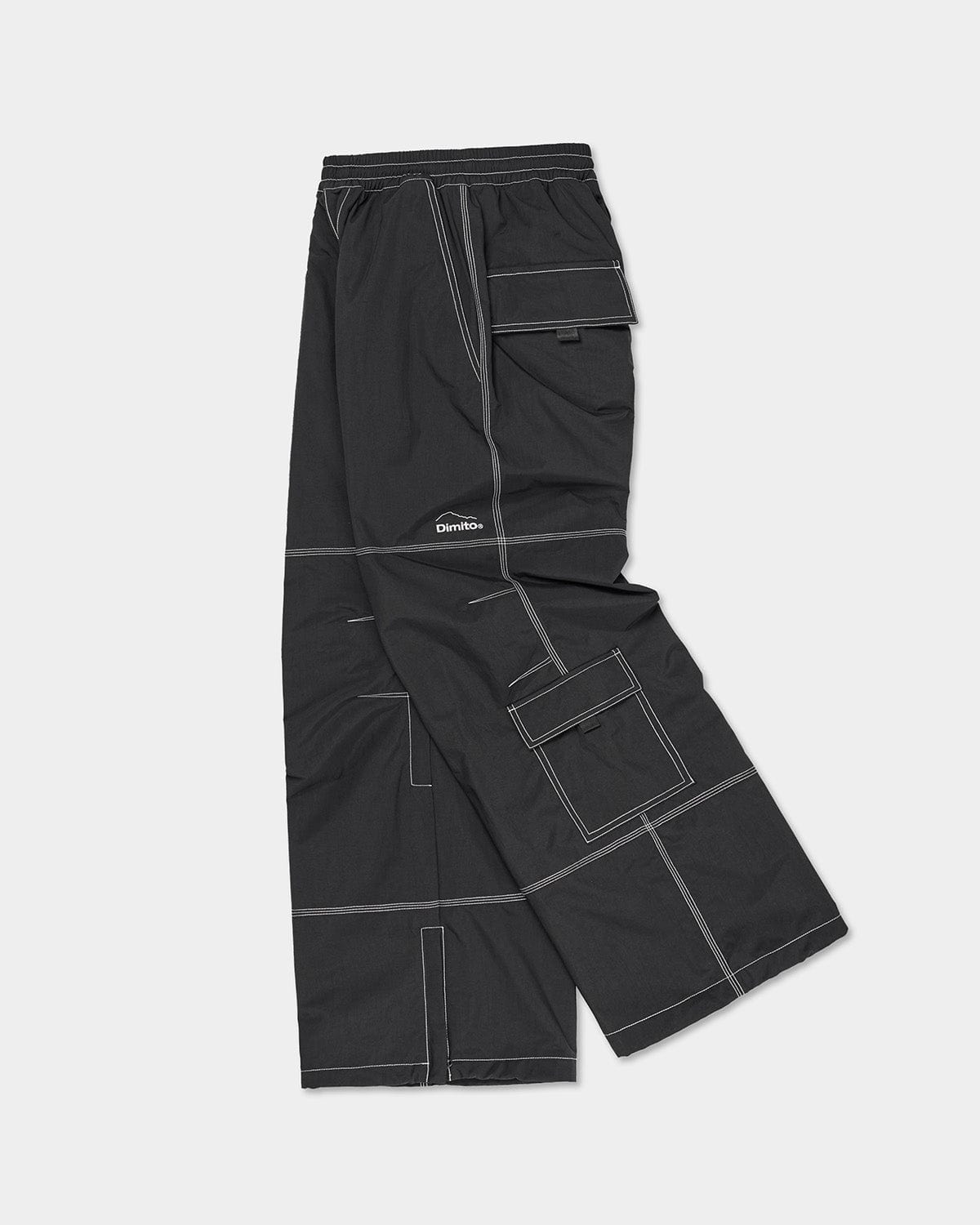 VERT WORKS WIDE PANTS BLACK (Wide Fit)