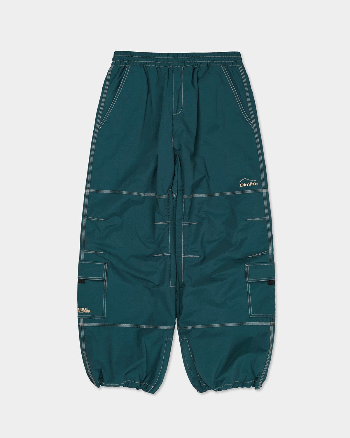 VERT WORKS WIDE PANTS DEEP GREEN (Wide Fit)