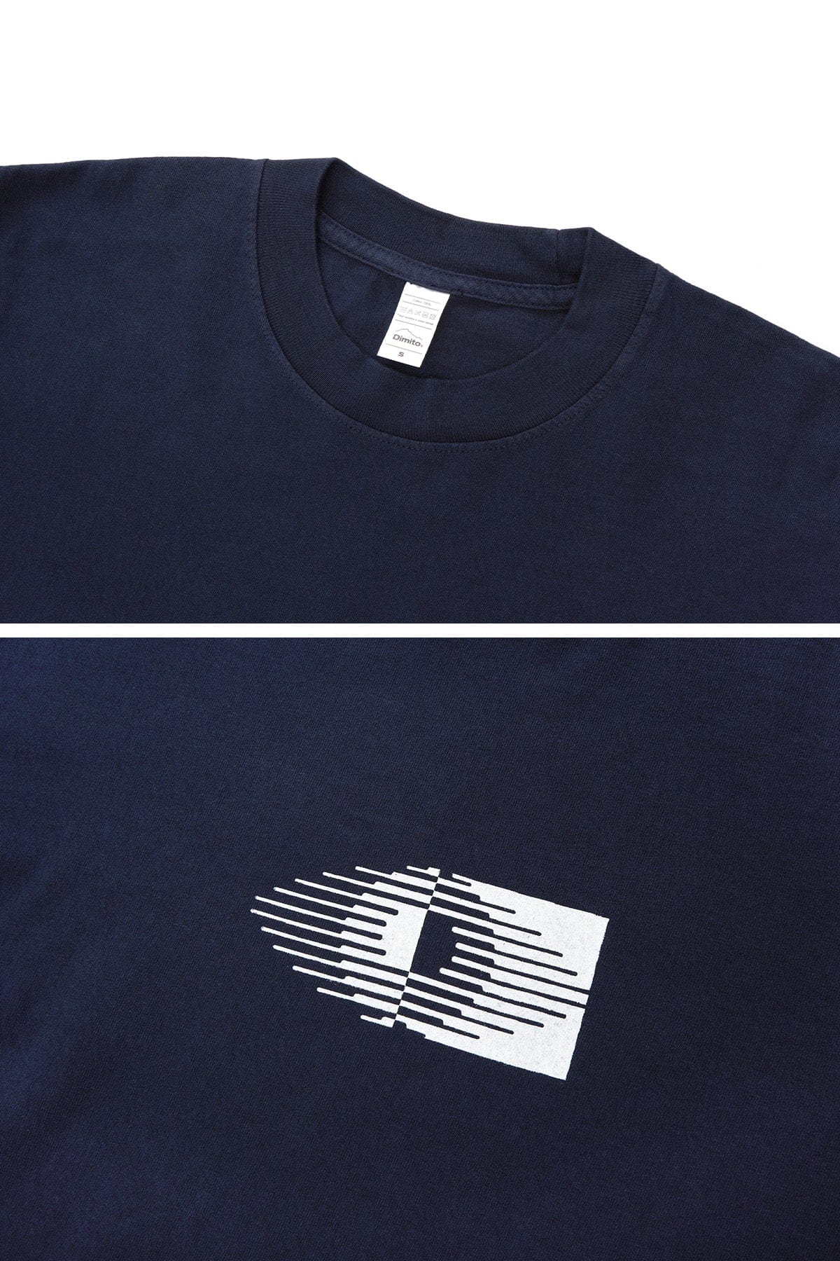 VERT WORLD LSV GD 6.5OZ TEE NAVY