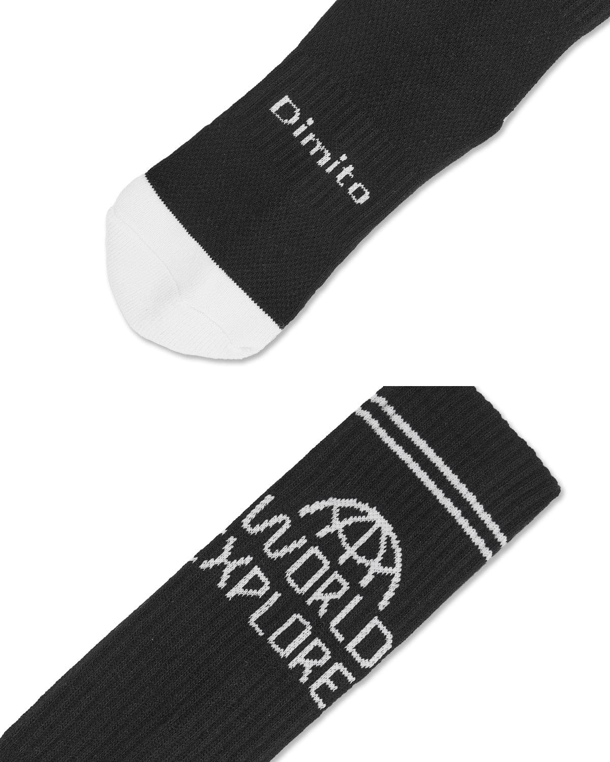 VERT WORLD SPORTS SOCKS BLACK